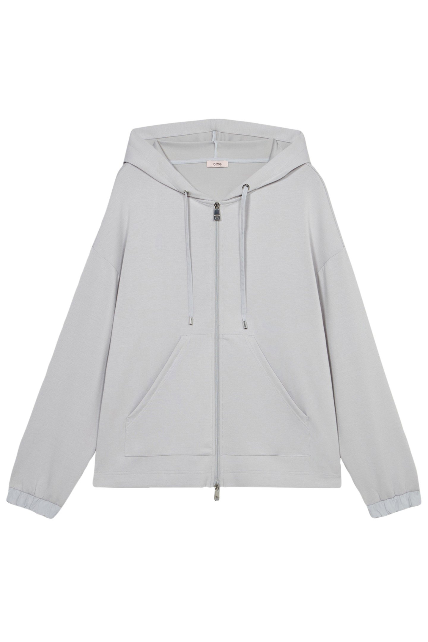 SOFT TOUCH SWEATSHIRT WITH ZIP AND HOOD GREY 3