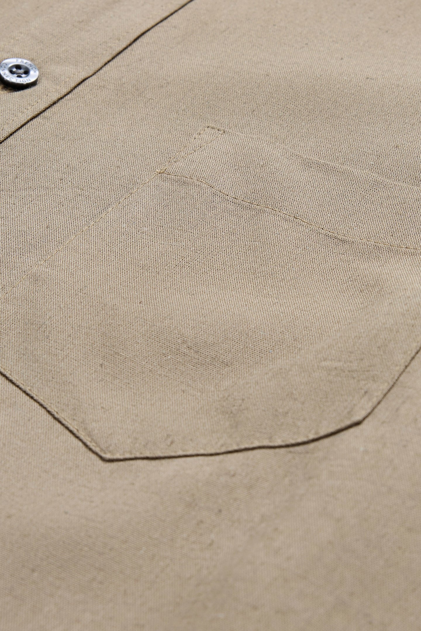 LINEN 22 L/S TRIM KHAKI 3