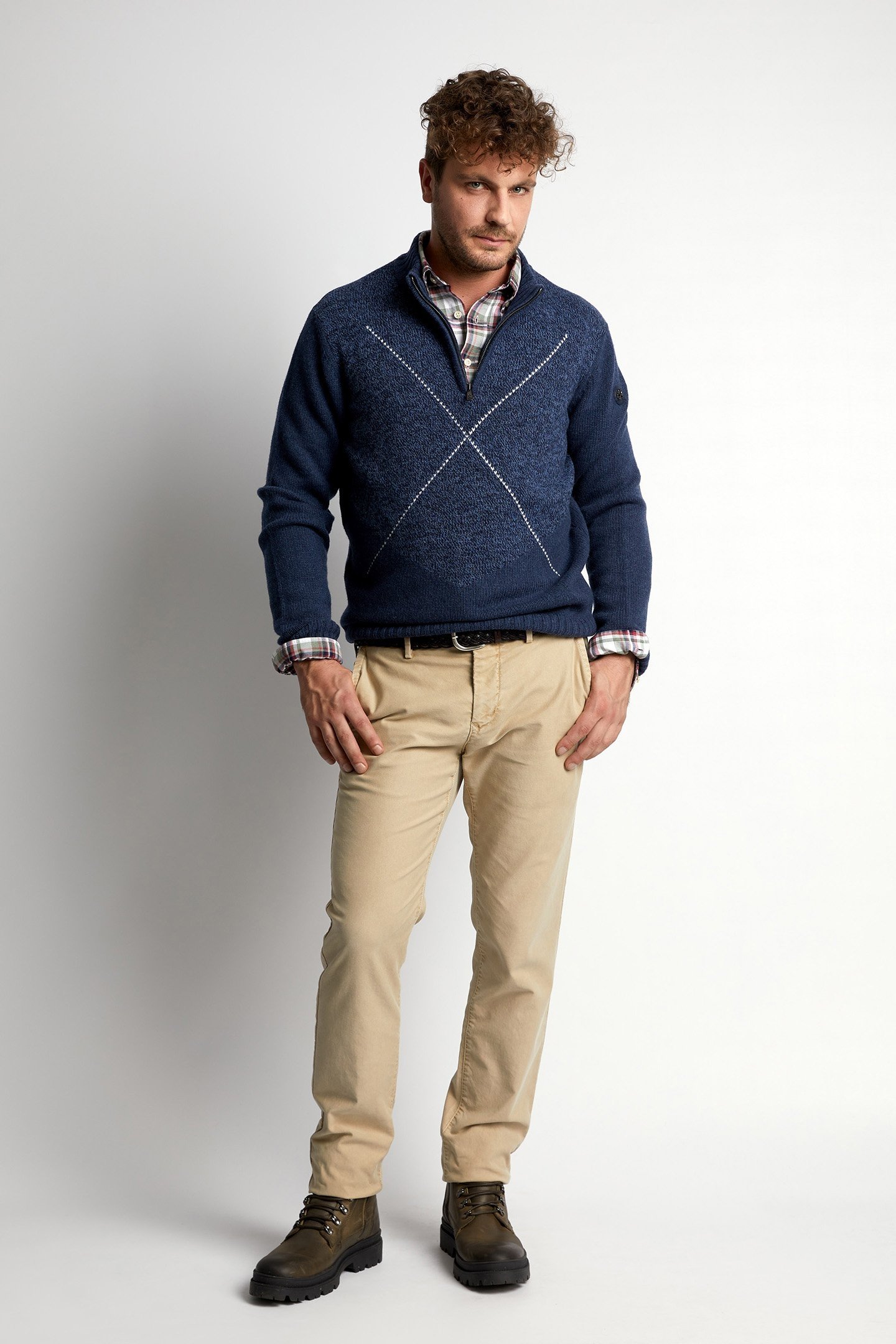 SLIM FIT COTTON CHINO COYOTE 2