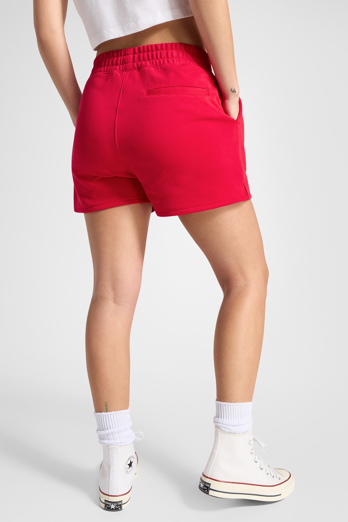 FRENCH TERRY SHORTS CONVERSE RED 2