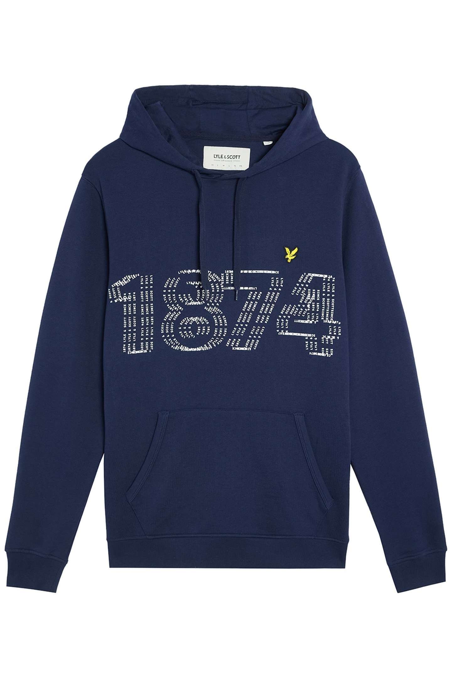 1874 LOGO PULLOVER HOODIE NAVY 4