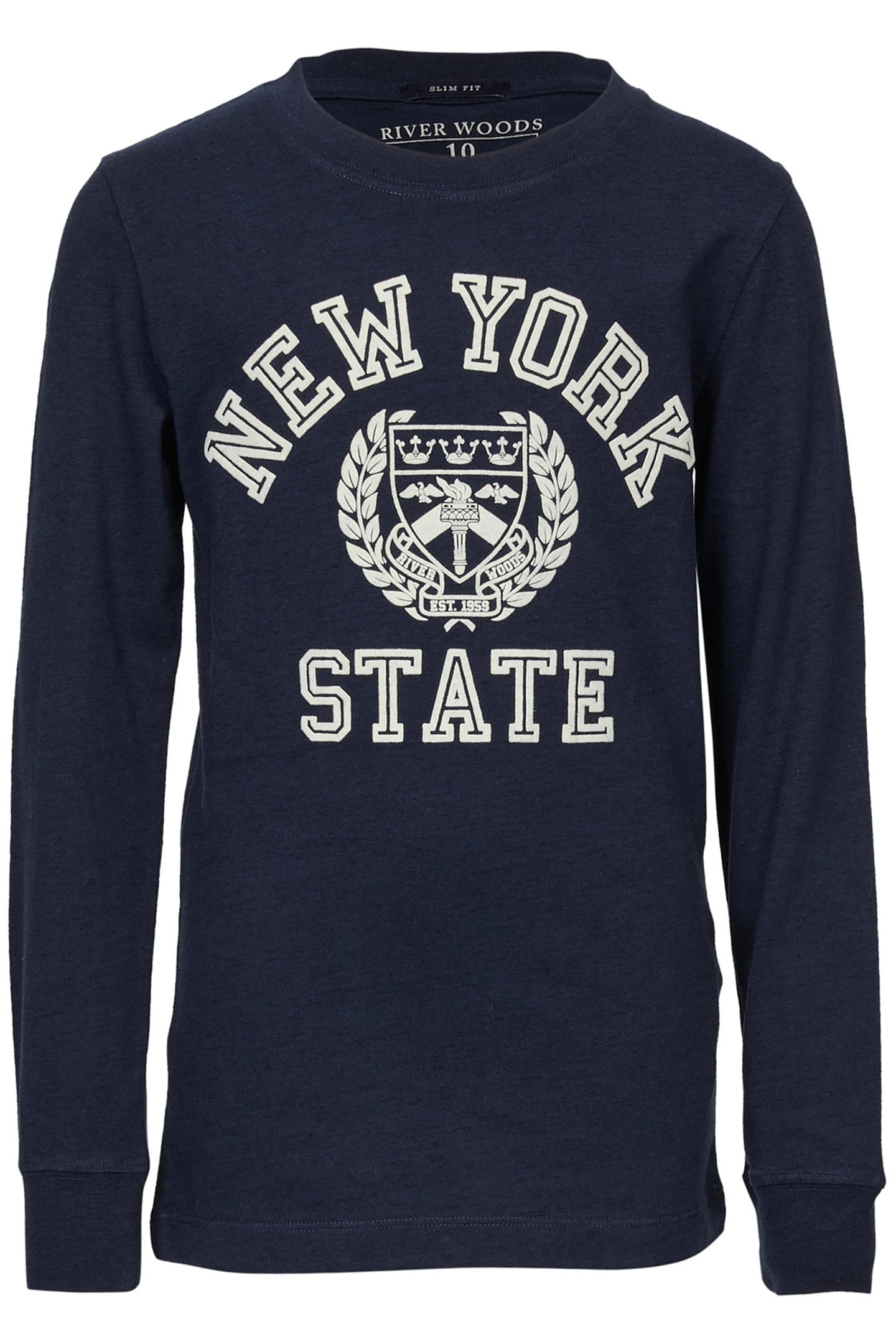 SLIM FIT VINTAGE T-SHIRT IN BLUE 1