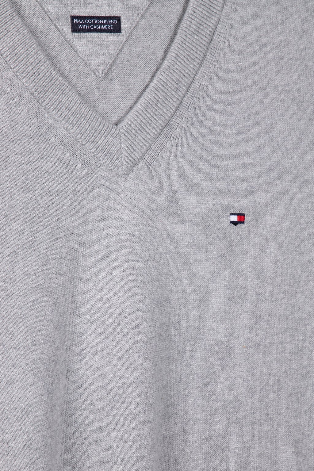 V-AUSSCHNITT-PULLOVER RELAXED FIT SWEATER LIGHT GREY HEATHER 4