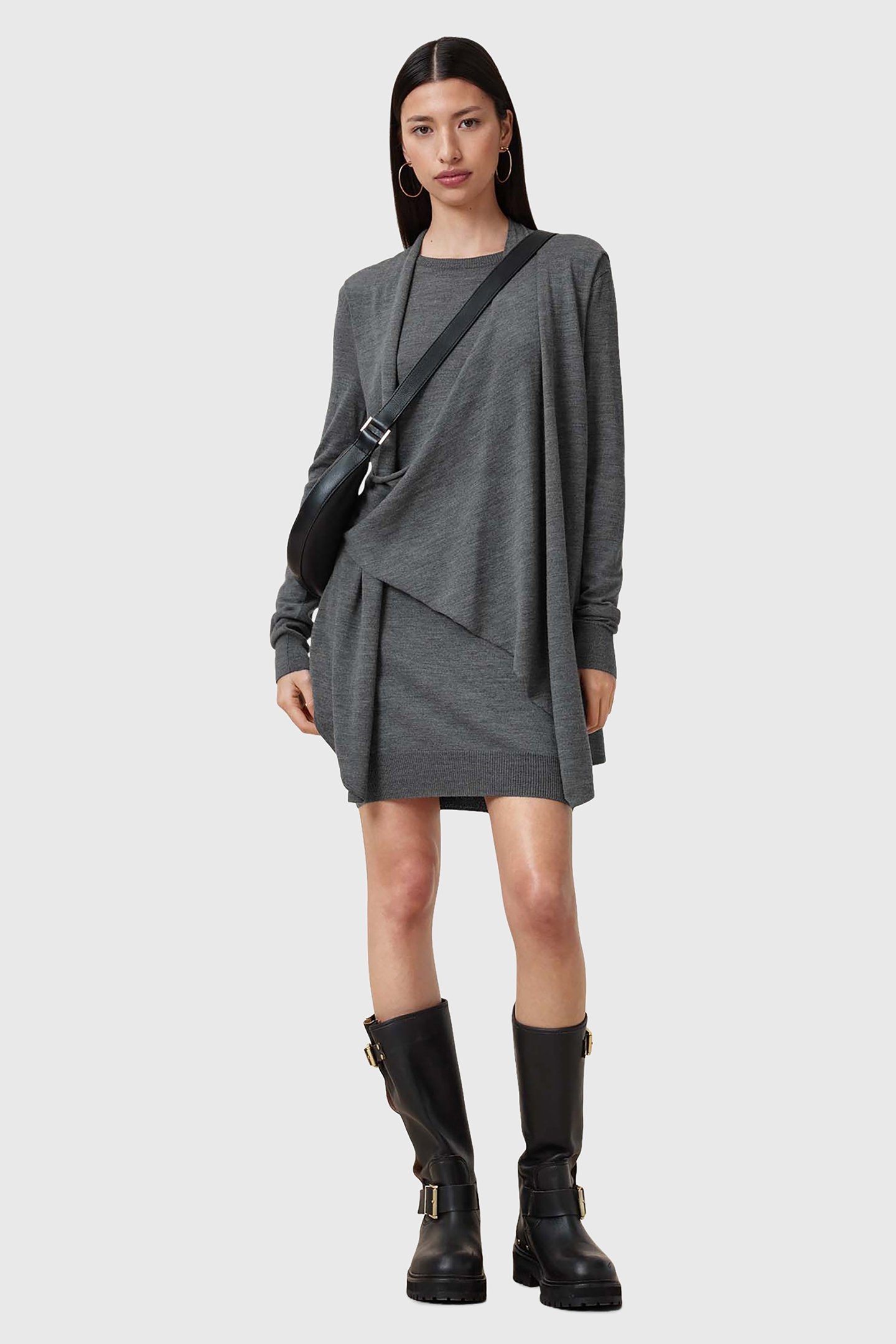 DRINA DRESS GREY MARL 5