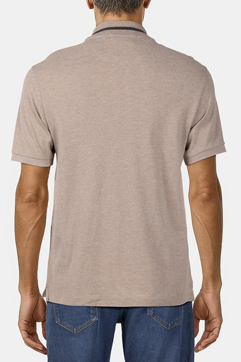 PIQUE SS POLO MOCHA HTHR 2