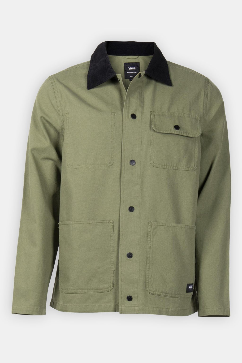 MN DRILL CHORE COAT LODEN GREEN 3