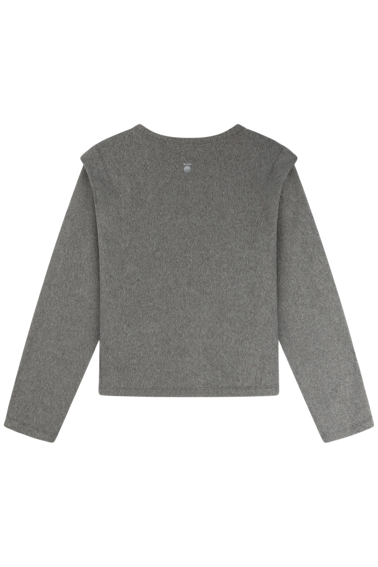 FOLDED SHOULDER SWEATER OIL GREY 5