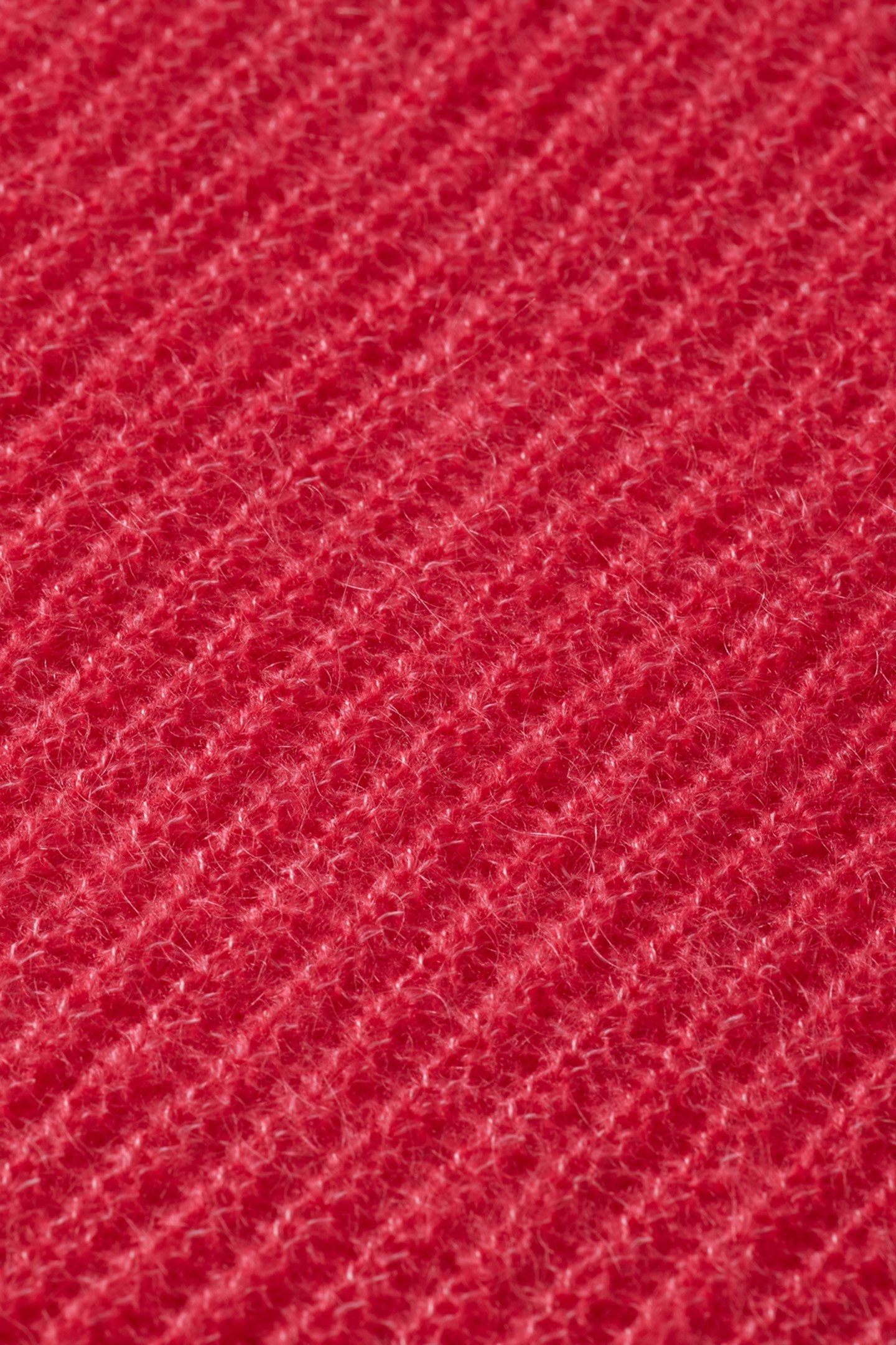 FUZZY OPEN KNIT RELAXED PULLOVER BRIGHT RASPBERRY 3