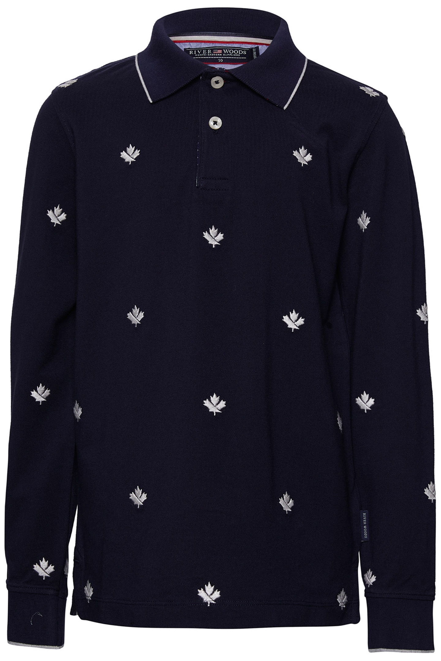 CUSTOM FIT COTTON POLO IN BLUE 1