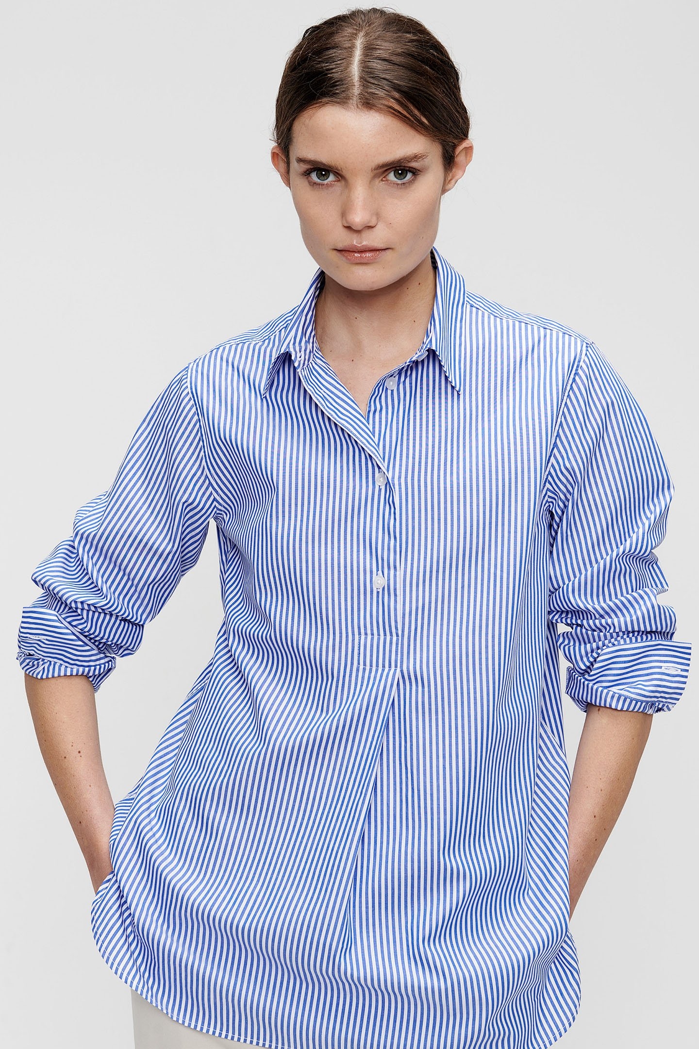 LONG POLO TOP CORNFLOWER 3