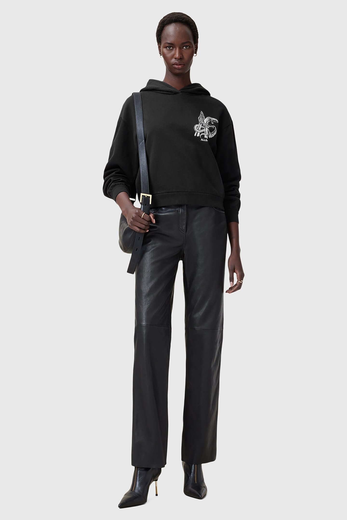 PIPPA ASP HOODY WASHED BLACK 5