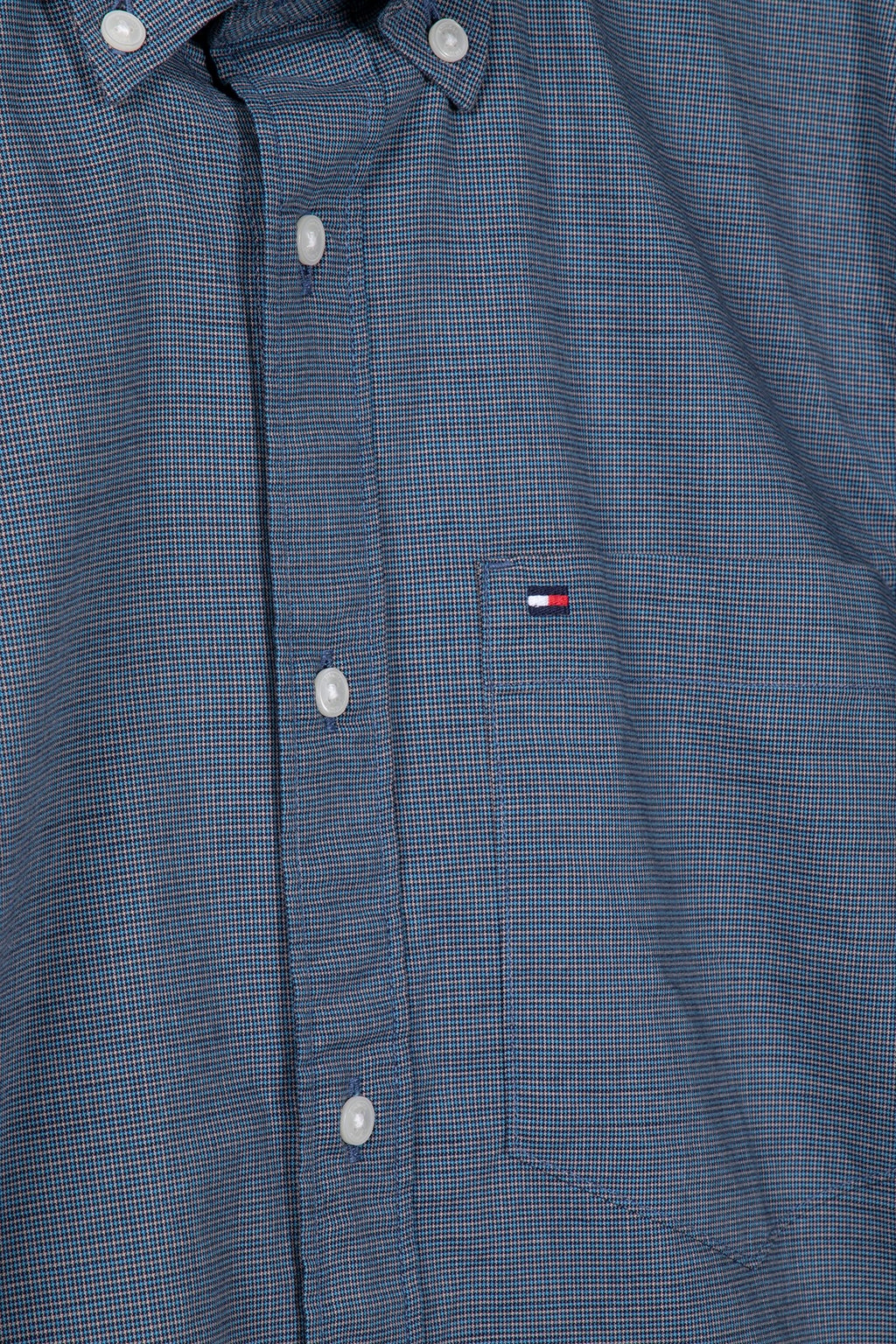 HOUNDSTOOTH RF SLIM FIT LONG SLEEVE SHIRT CARBON NAVY/MULTI 4