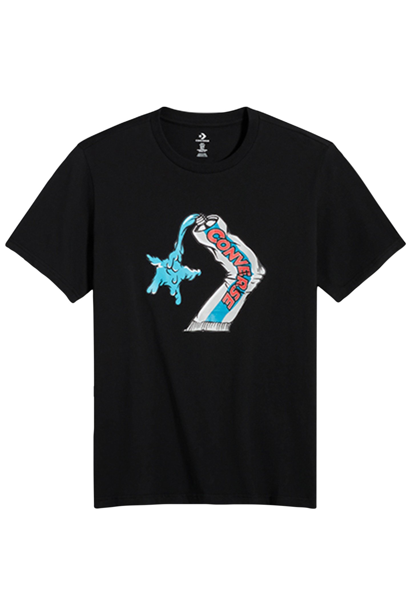 TOOTHPASTE T-SHIRT CONVERSE BLACK 1