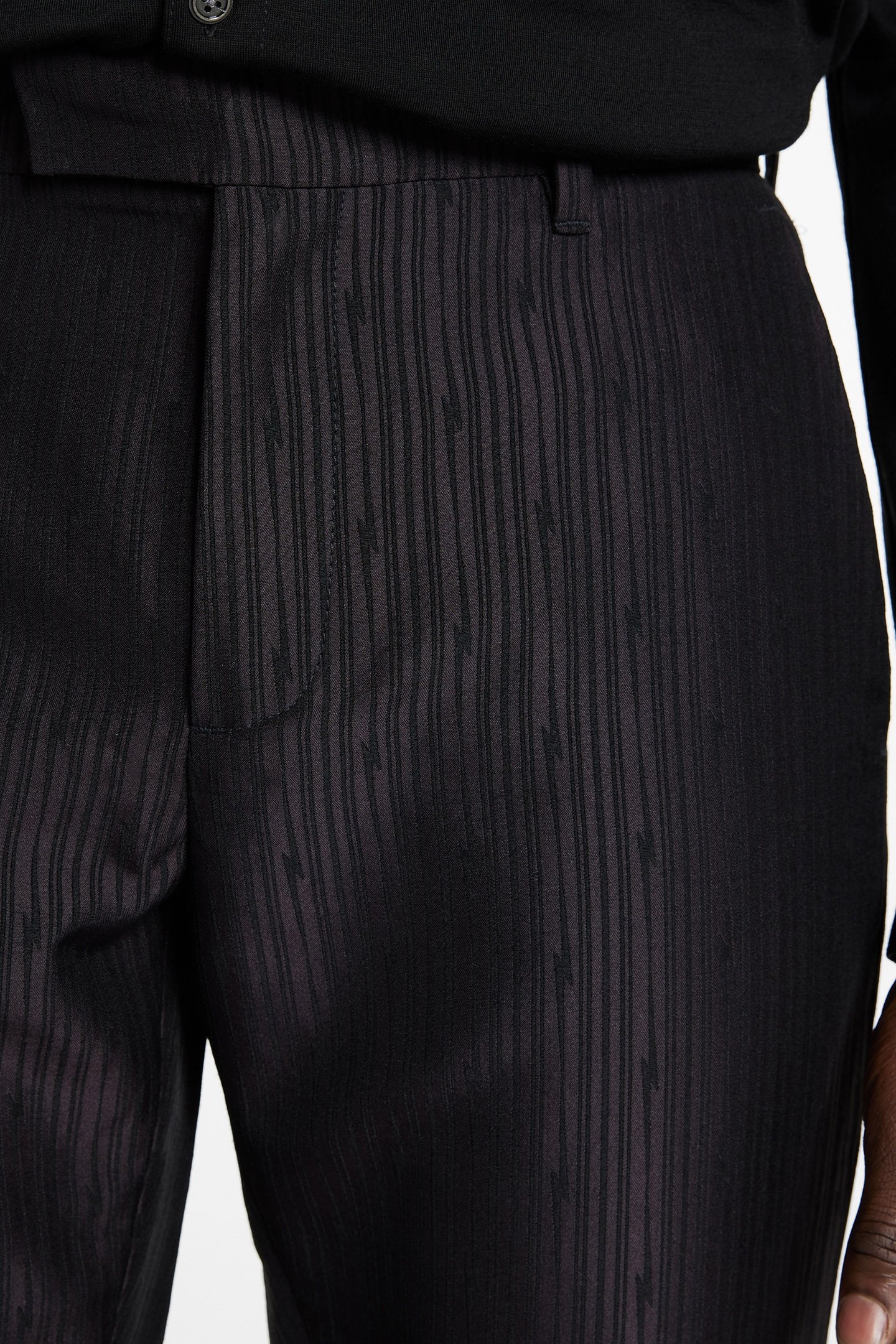 SLIM FIT PANTS WITH WELT PLUM 3