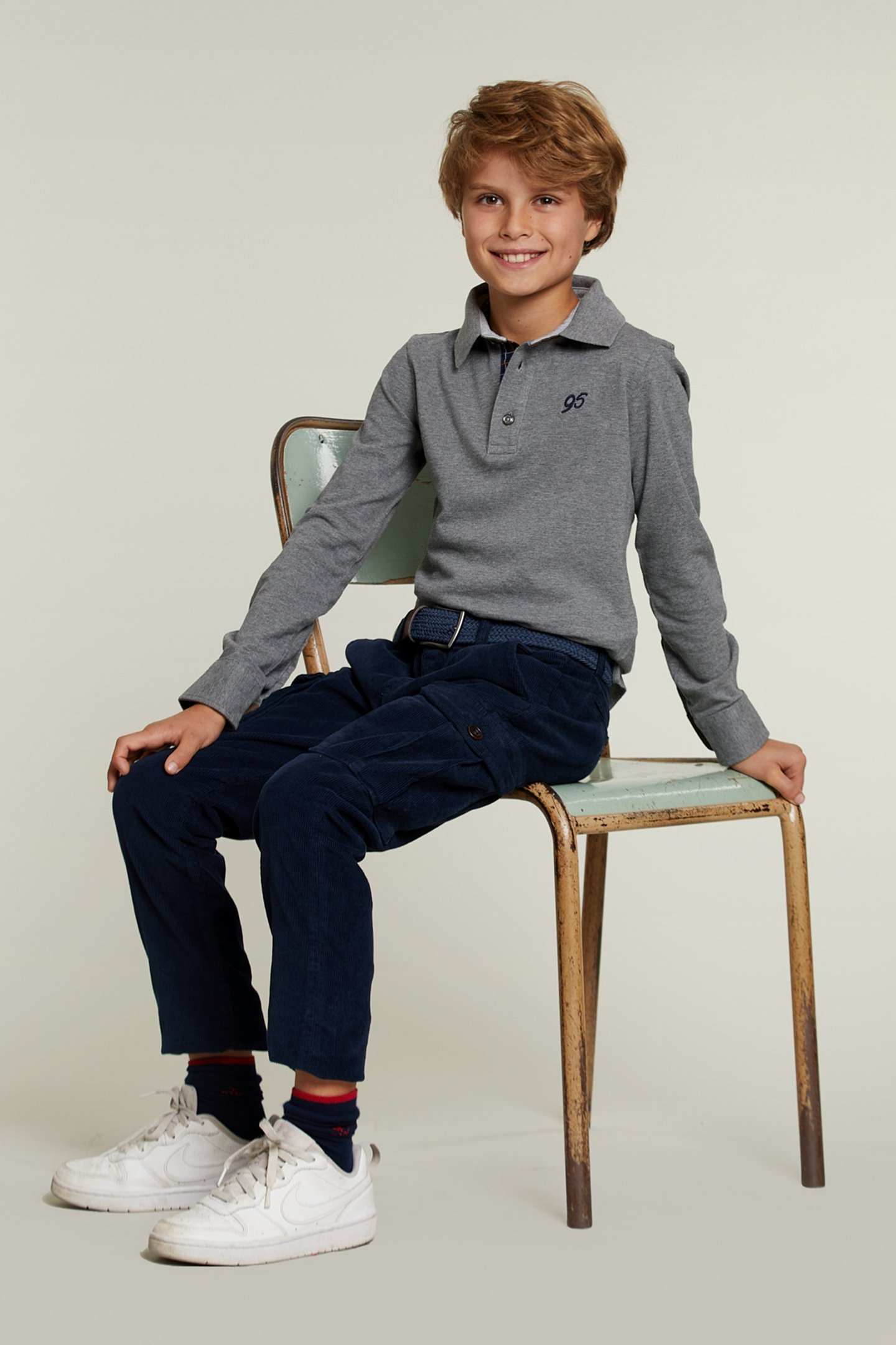 CUSTOM FIT COTTON POLO OXFORD MIX 3