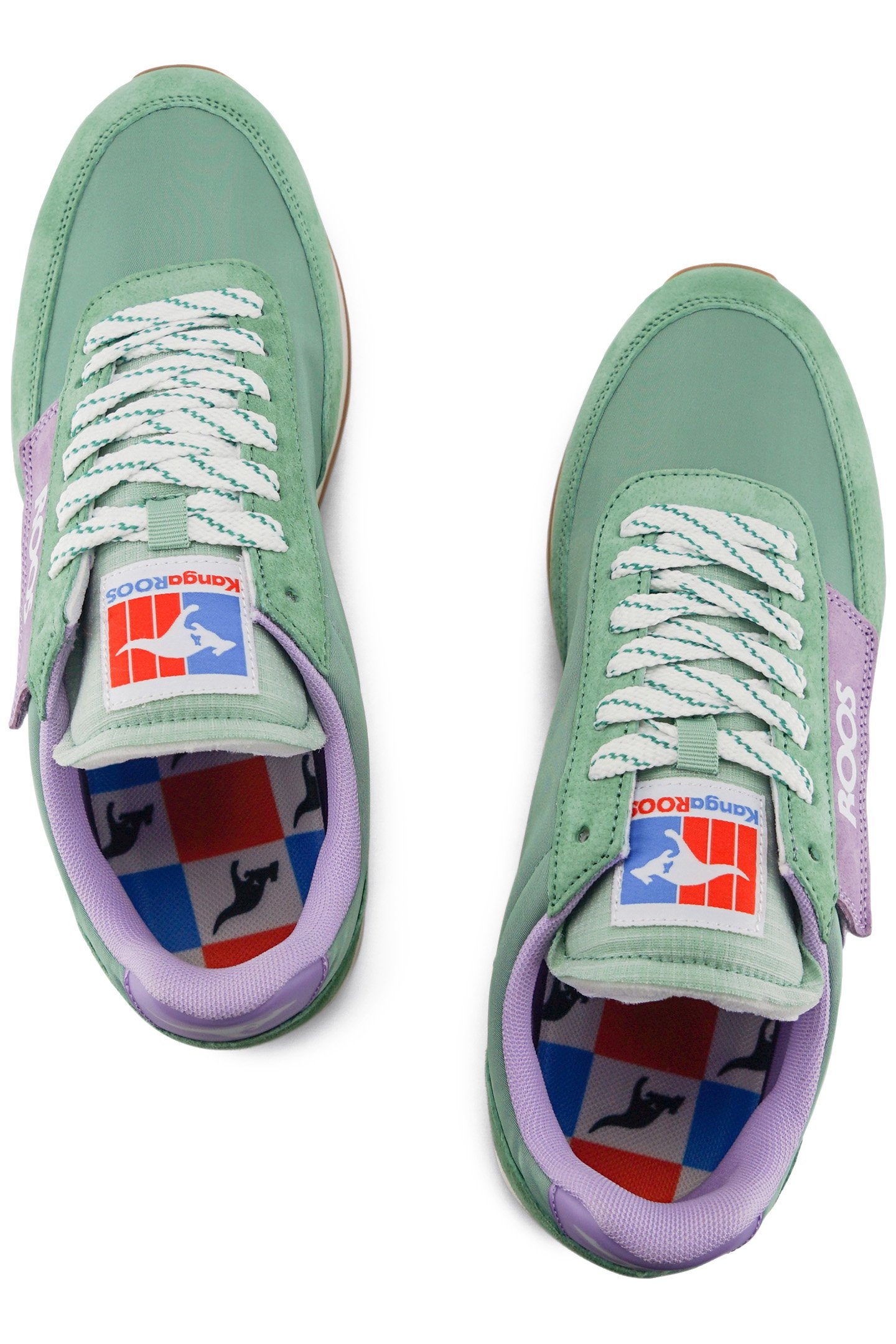 UNISEX FLAP GREEN/LAVENDER 2