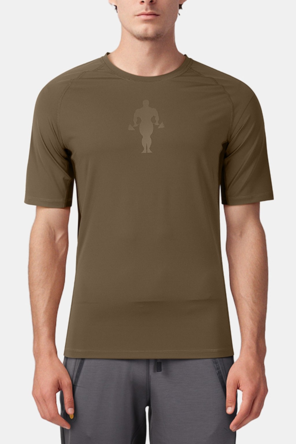 ROB - MEN'S FITTED TRAINING SHIRT OLIVE 1