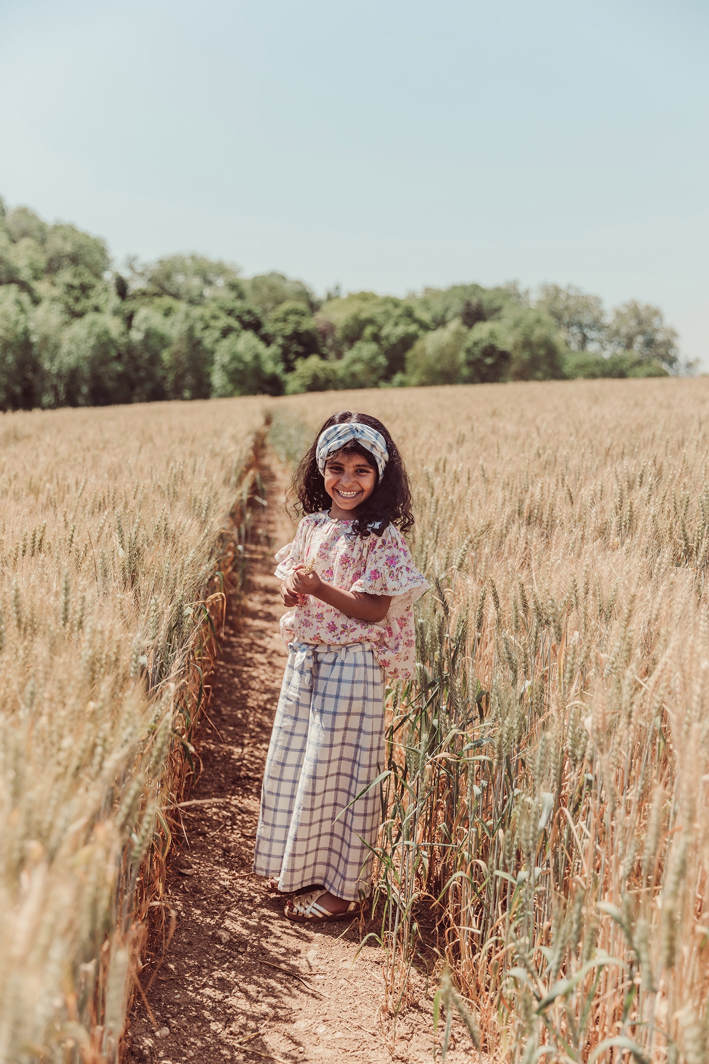 PANTS AMANDINE BLUE RIVER CHECKS 5