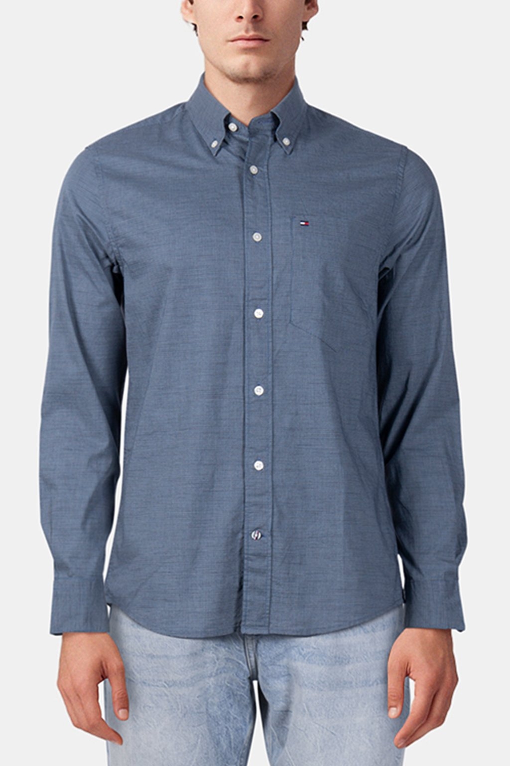 HOUNDSTOOTH RF SLIM FIT LONG SLEEVE SHIRT CARBON NAVY/MULTI 1