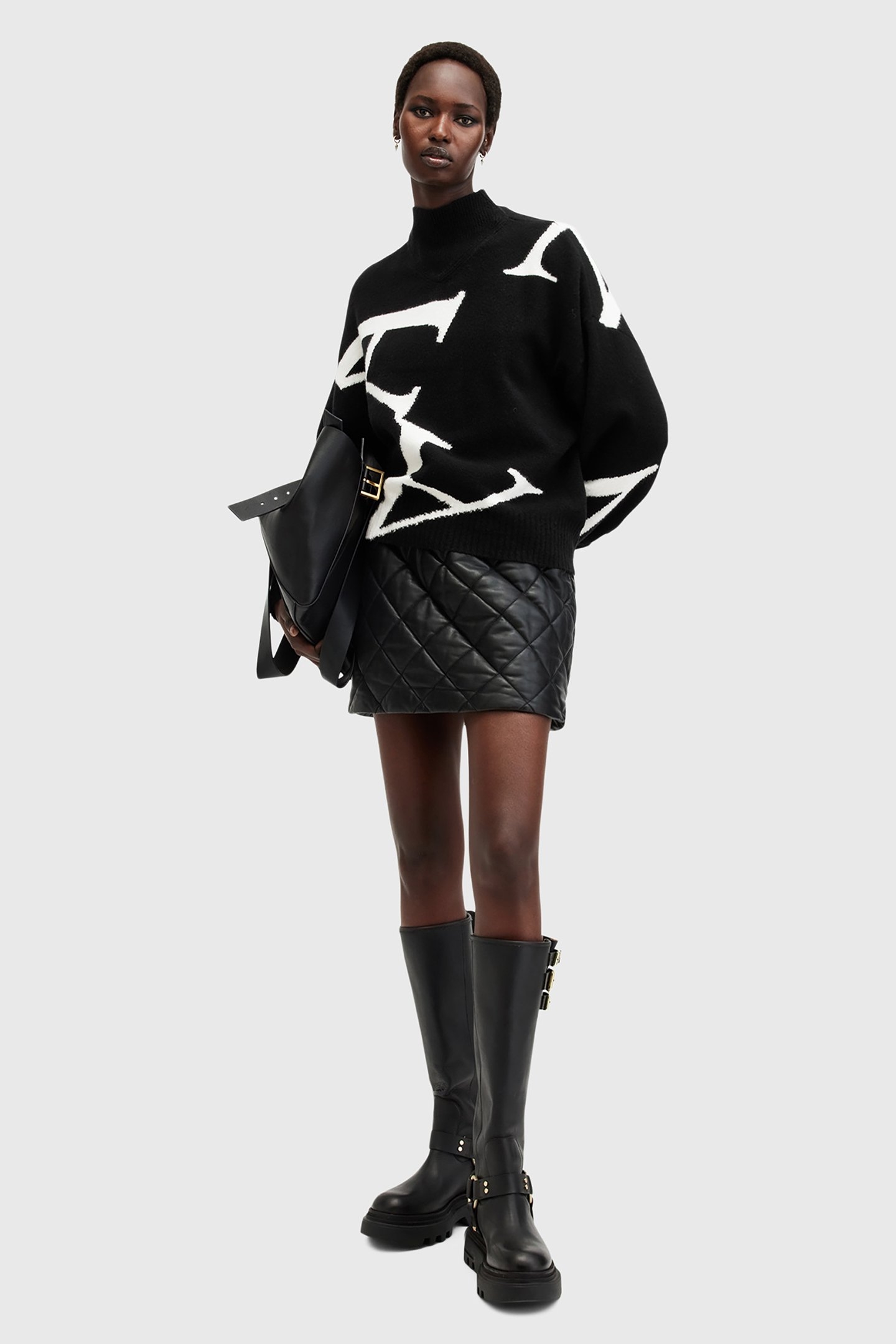 A STAR JUMPER BLACK/CHALK WHITE 5