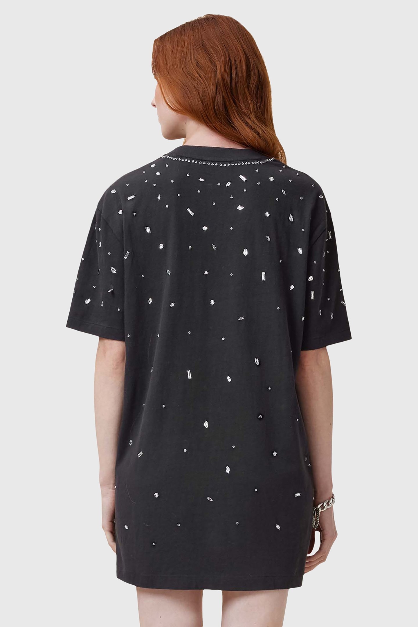 ASP EMB SLOUCH DRESS WASHED BLACK 2