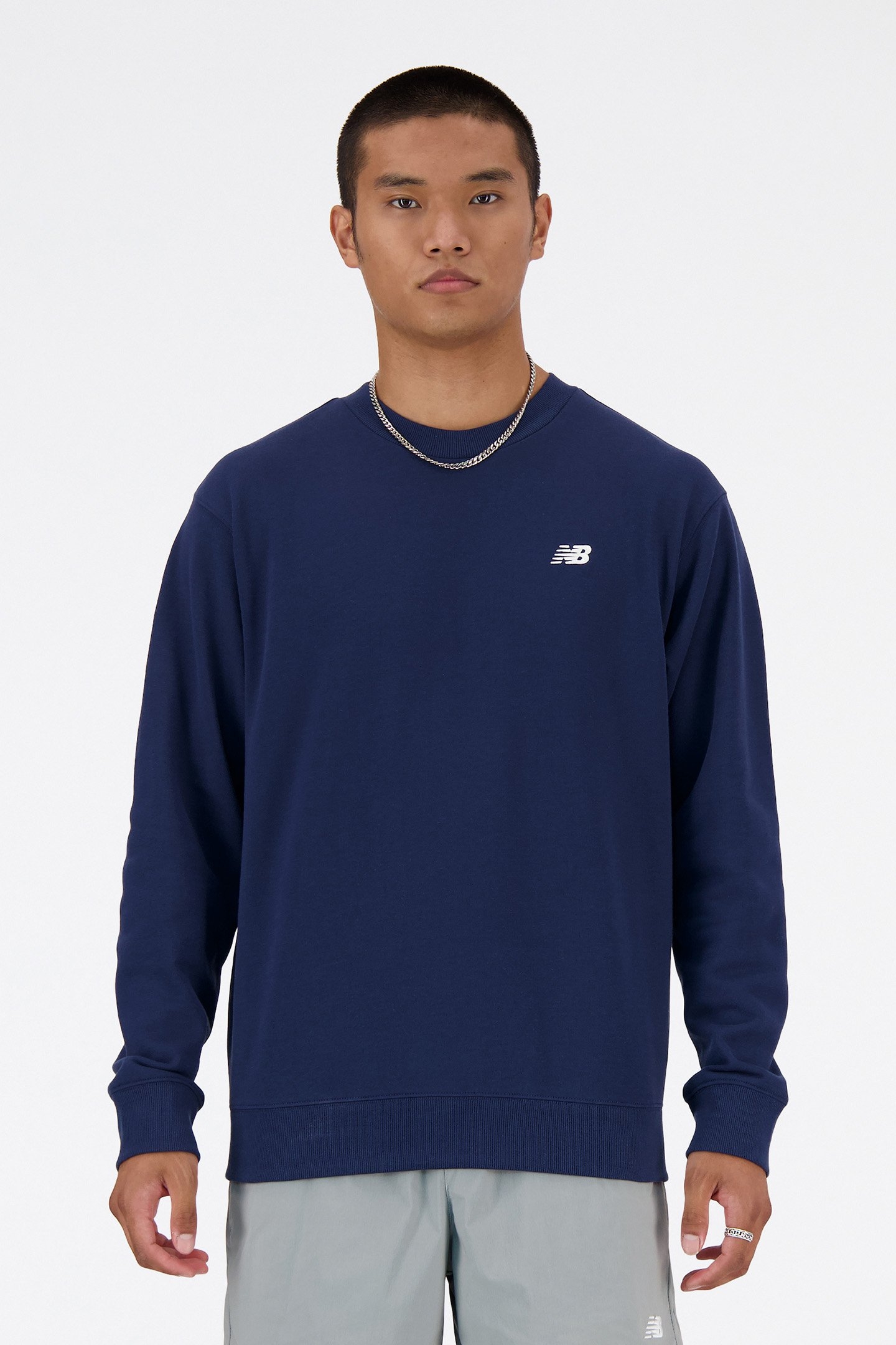 NB CREW NECK SWEATSHIRT IN NAVY 1