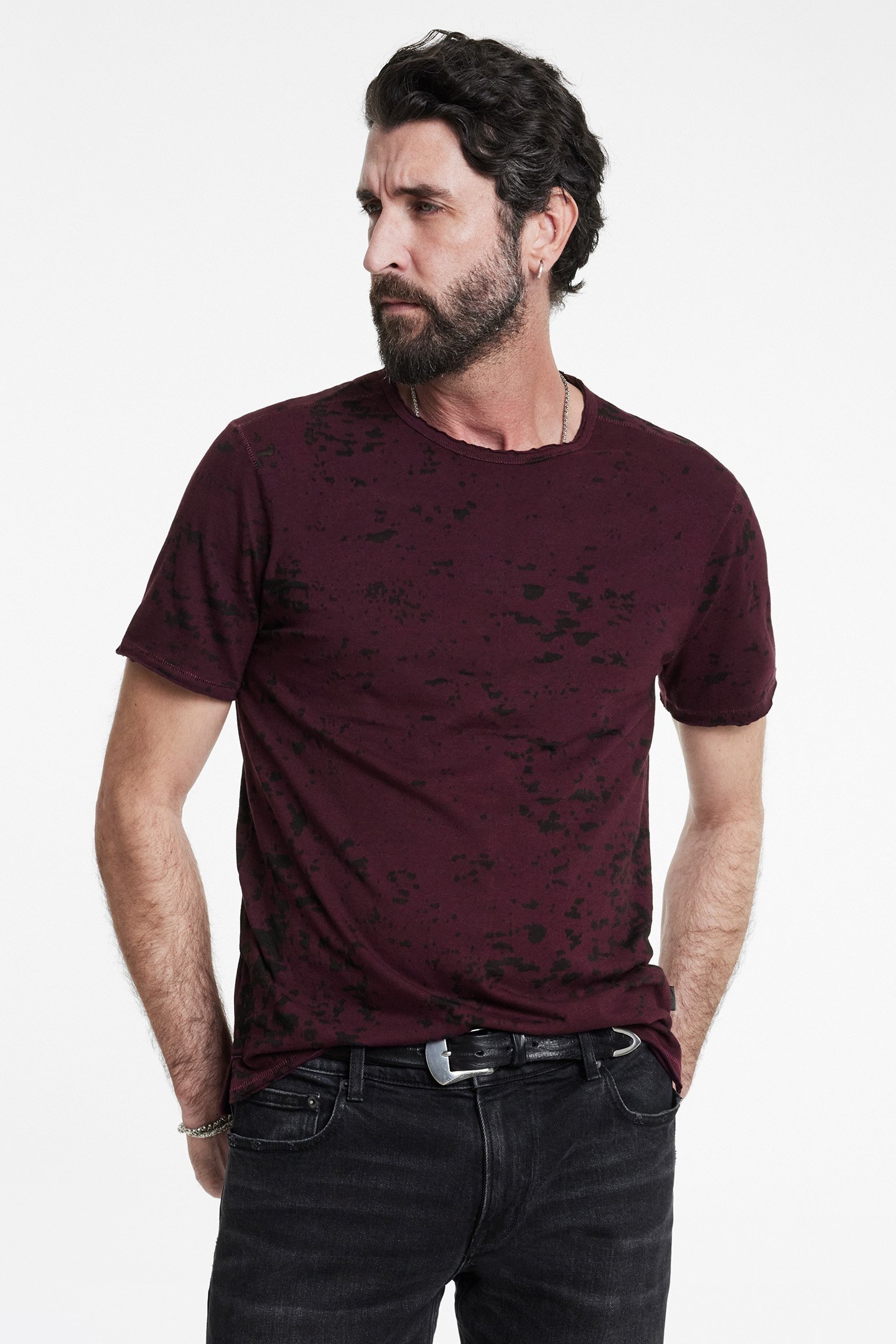 EDEN SS BURNOUT CREW DARK PLUM 1