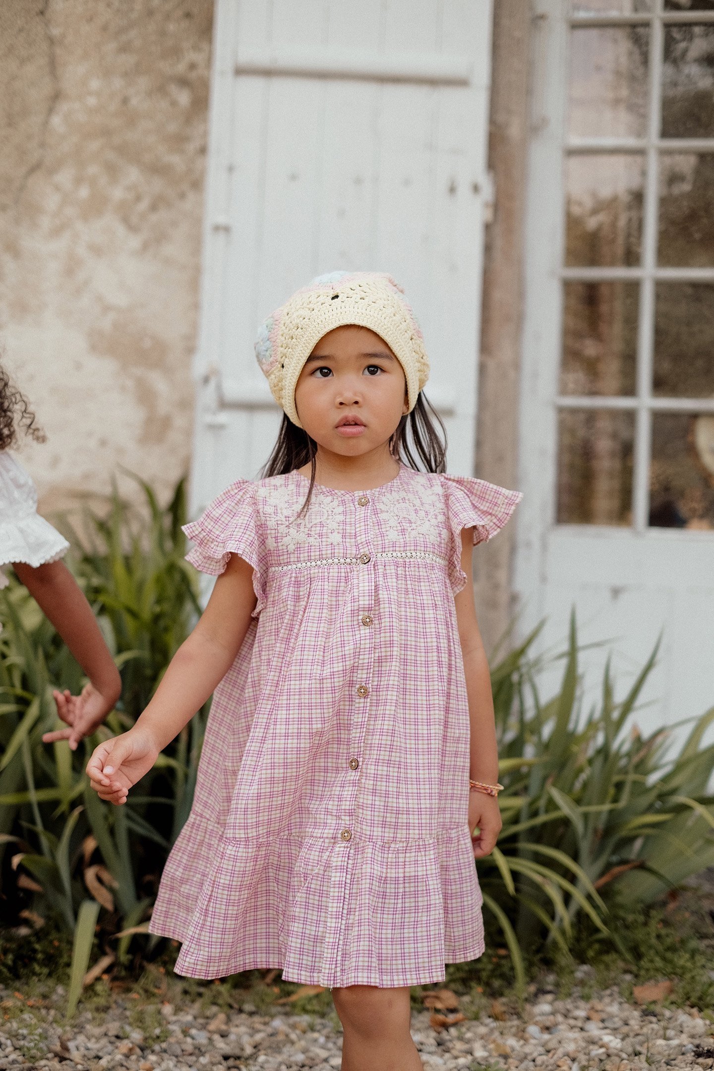 DRESS CARLINA FUCHSIA TARTAN JOY 1