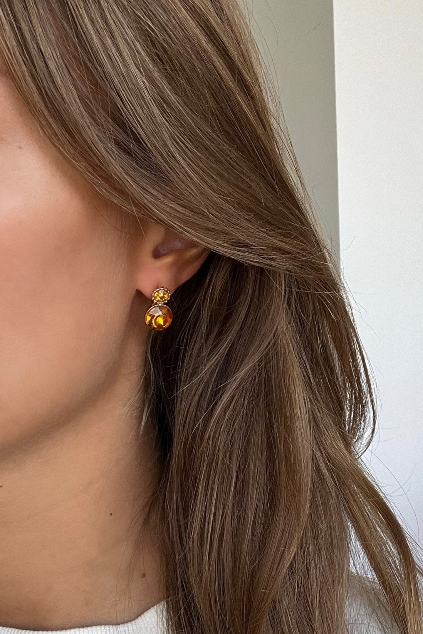 OPHELIA EARPINS TOPAZ 2