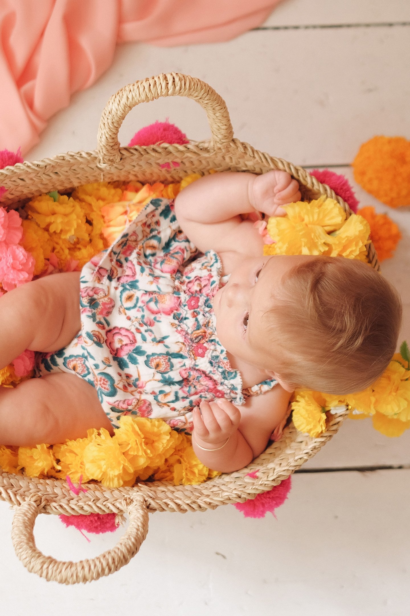 ROMPERS EMALINE CREAM INDIAN FLOWERS 2