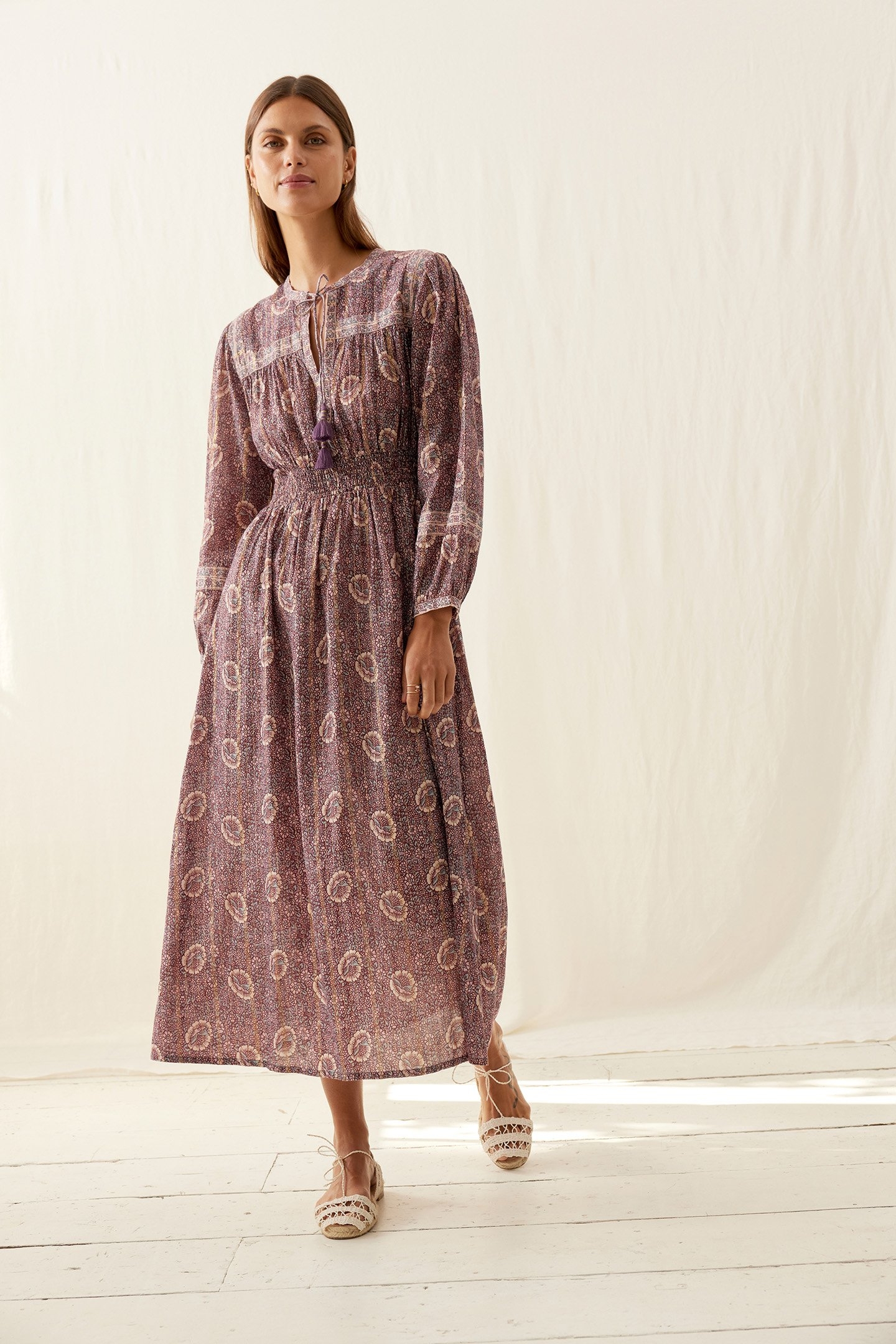 DRESS DIANE PURPLE DUSK GROVE 1