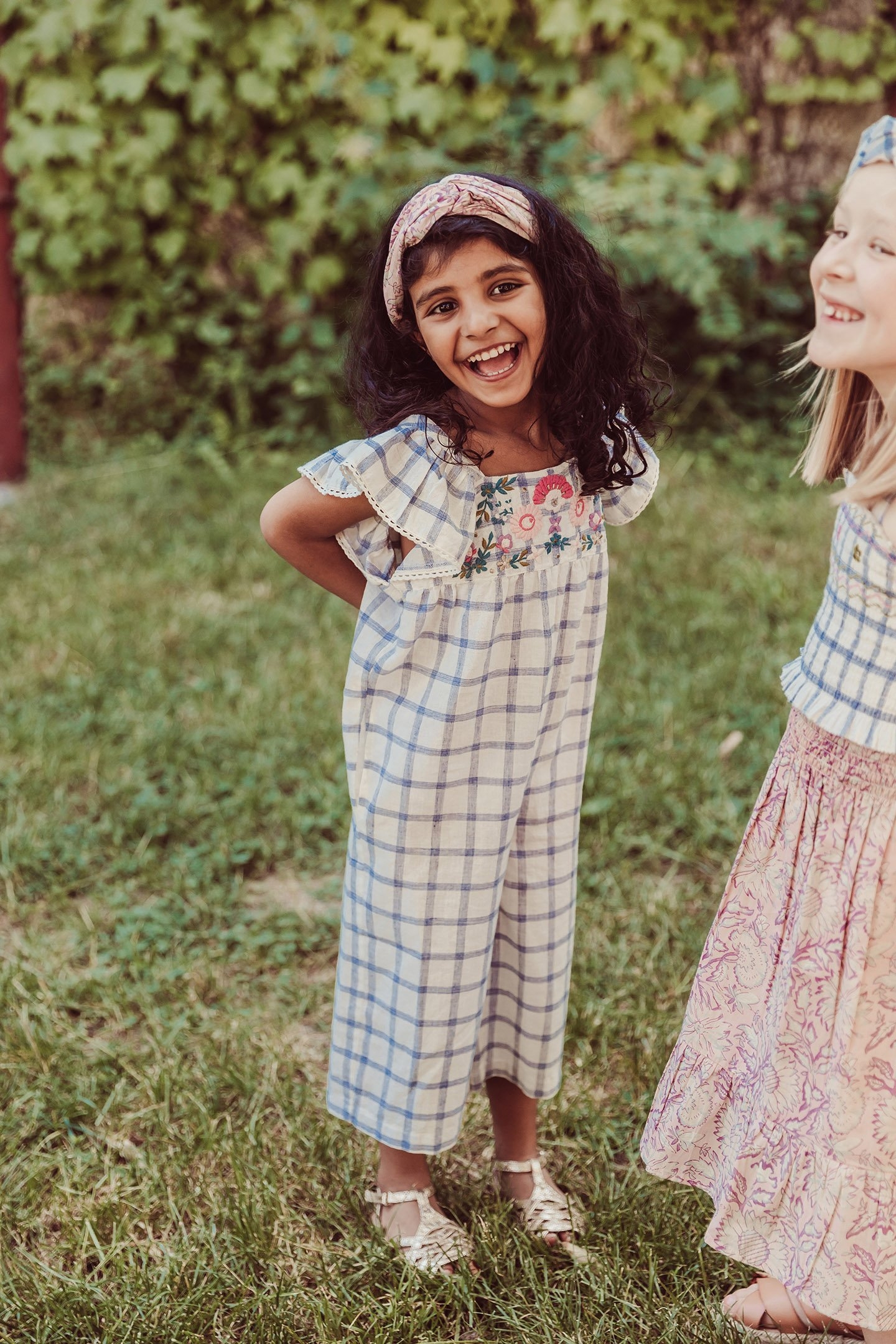 OVERALLS IRINA BLUE RIVER CHECKS 5