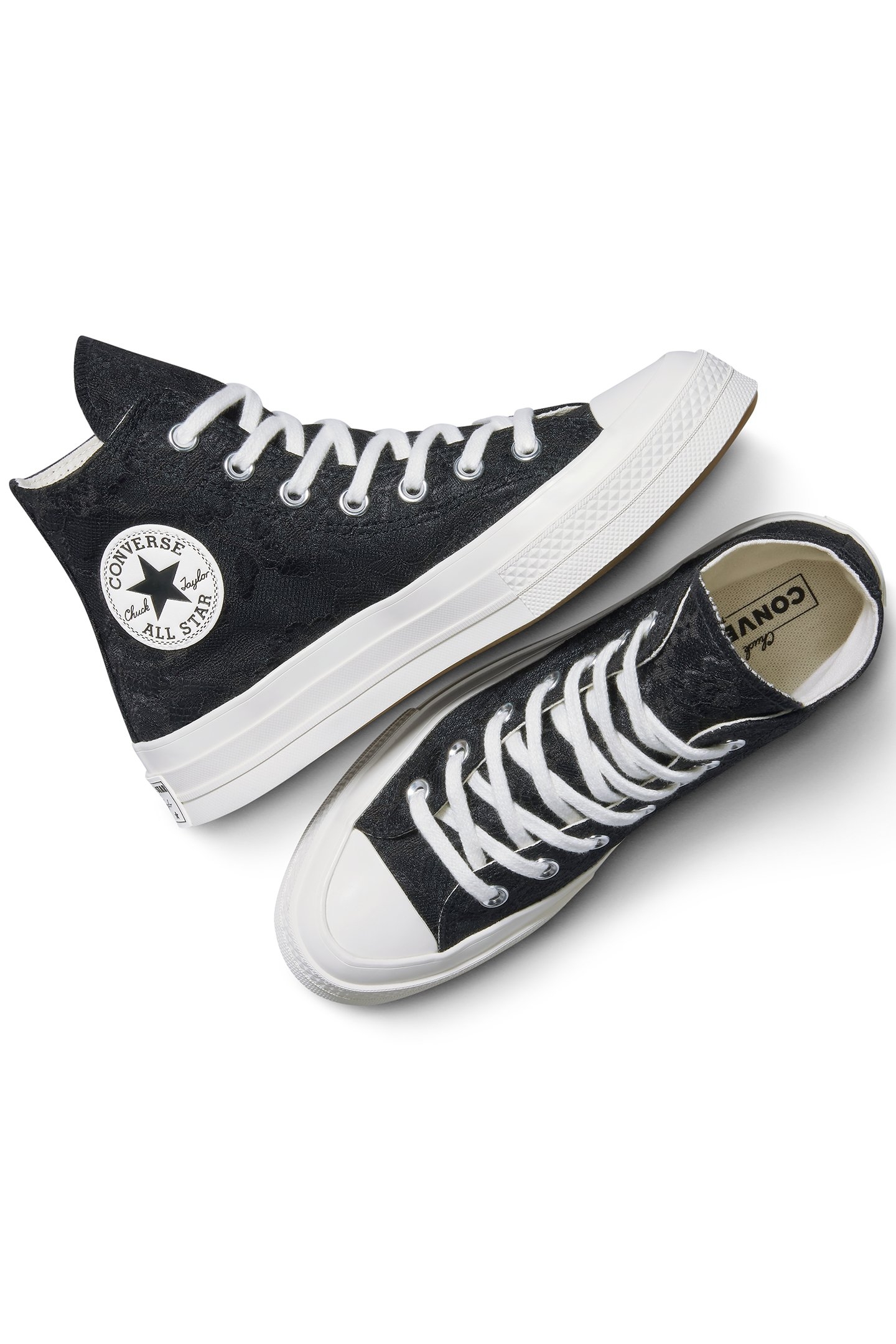 CHUCK 70 LACE BLACK/TOTAL ECLIPSE/EGRET 2