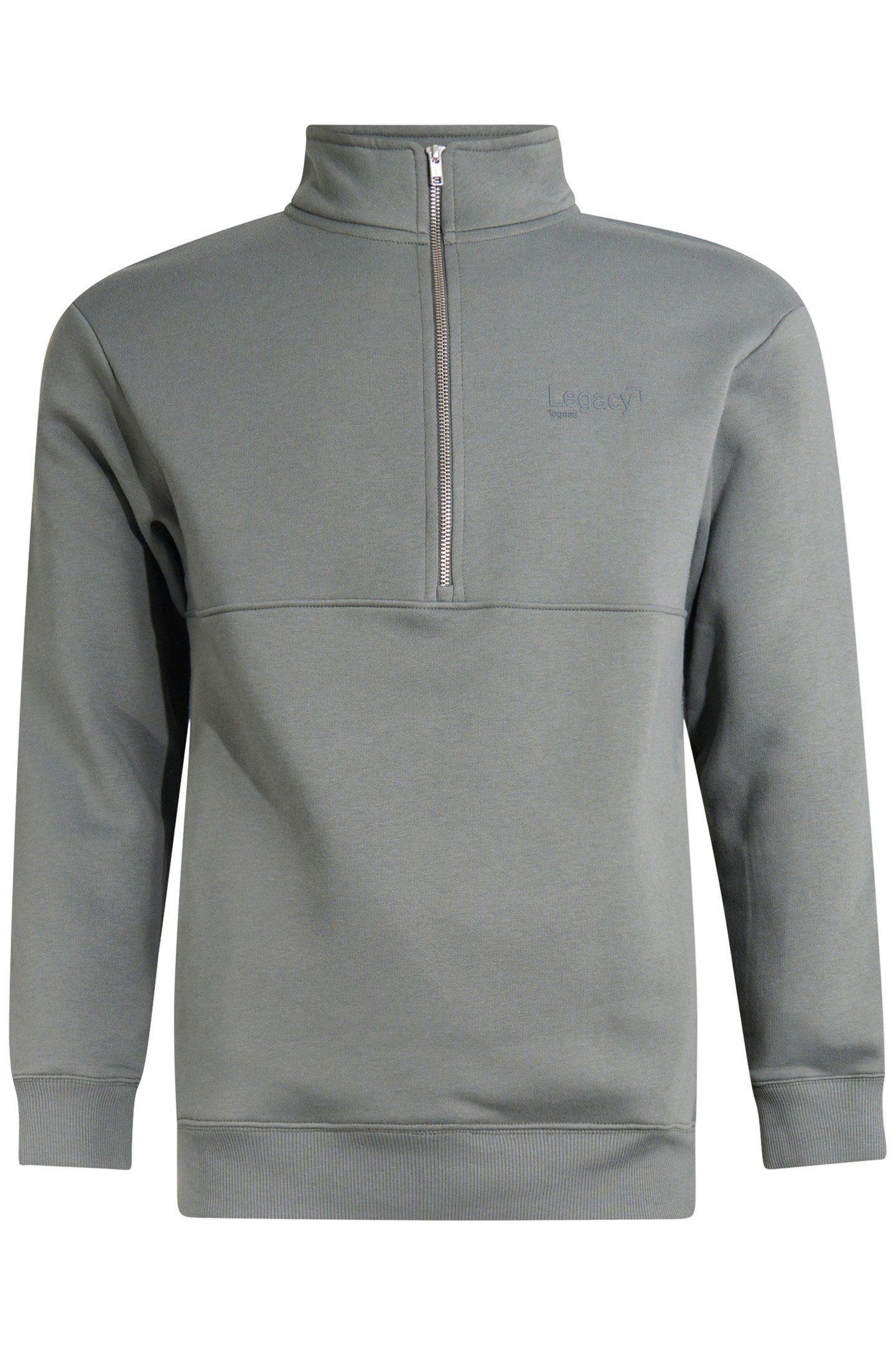 MA-SBHALF ZIP SWEATER ARMYGREEN 4