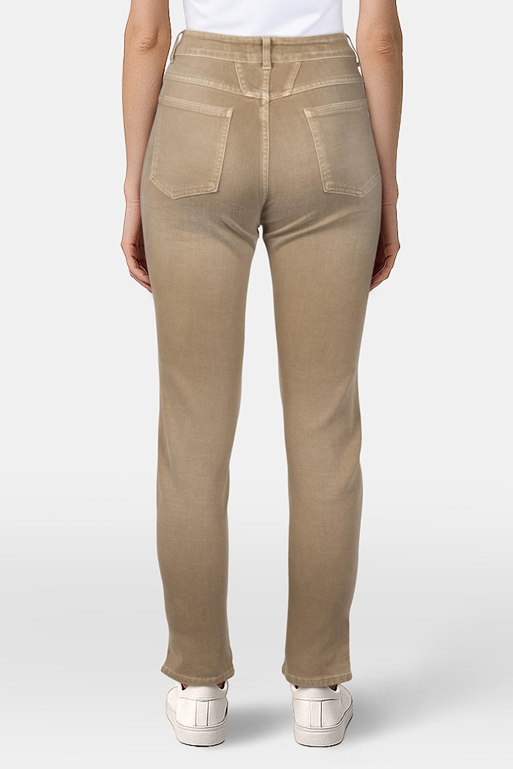 PEDAL PUSHER JEANS BROWN MARBLE 2