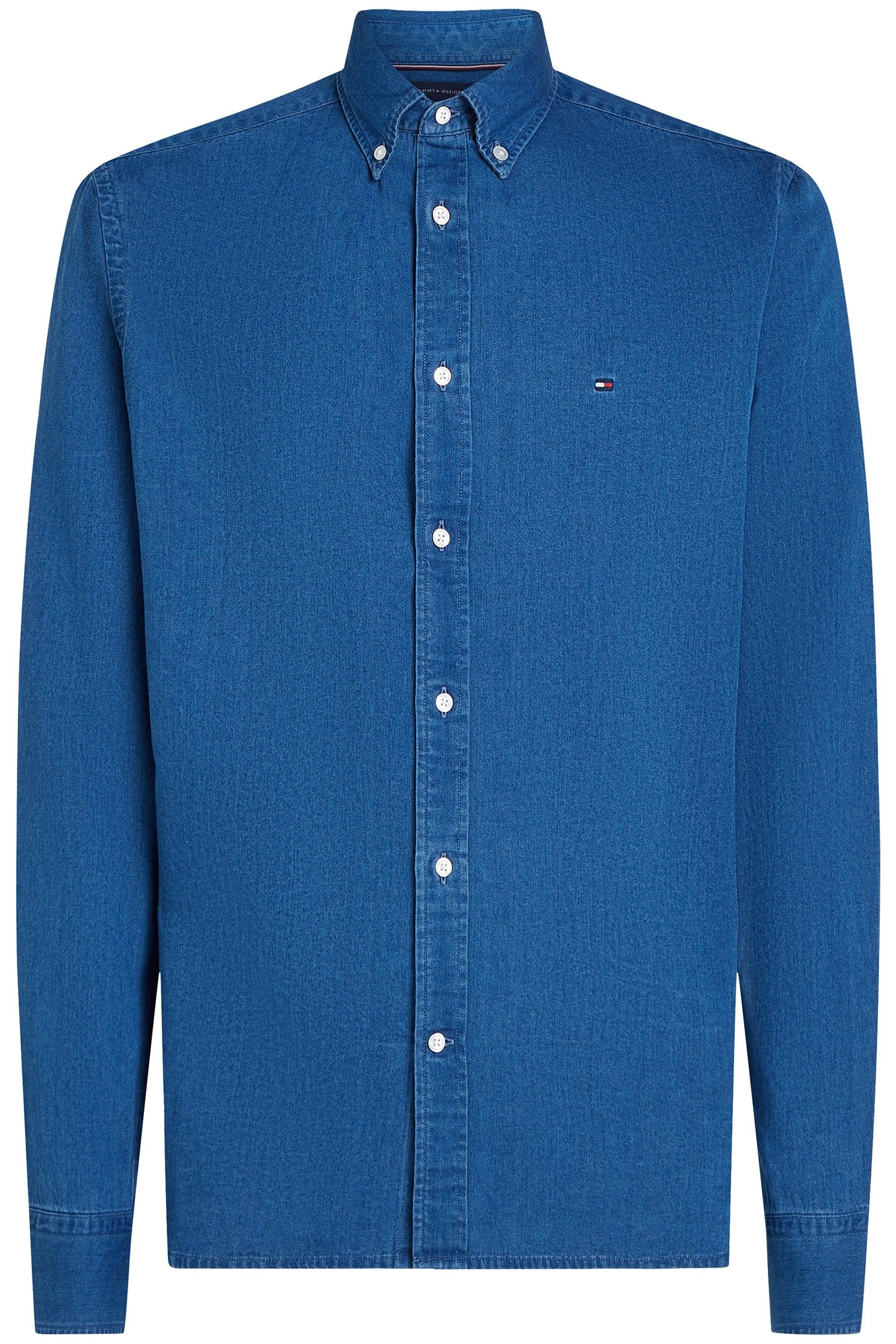 REGULAR FIT LONG SLEEVE BUTTON DOWN SHIRT LIGHT BLUE 4