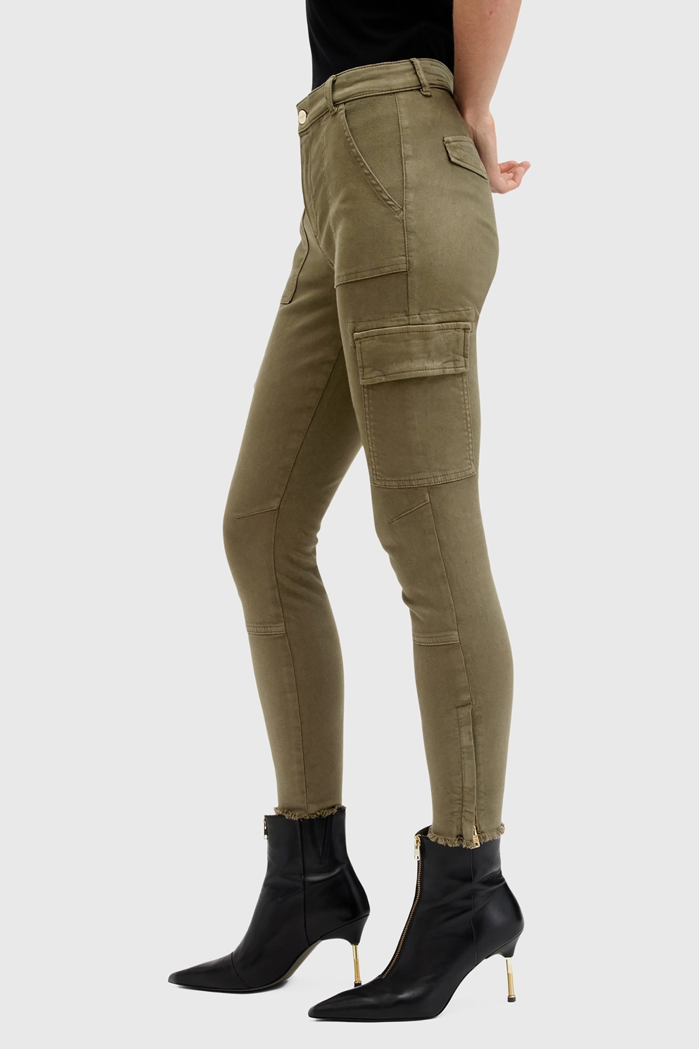 DURAN SKINNY CARGO KHAKI GREEN 6