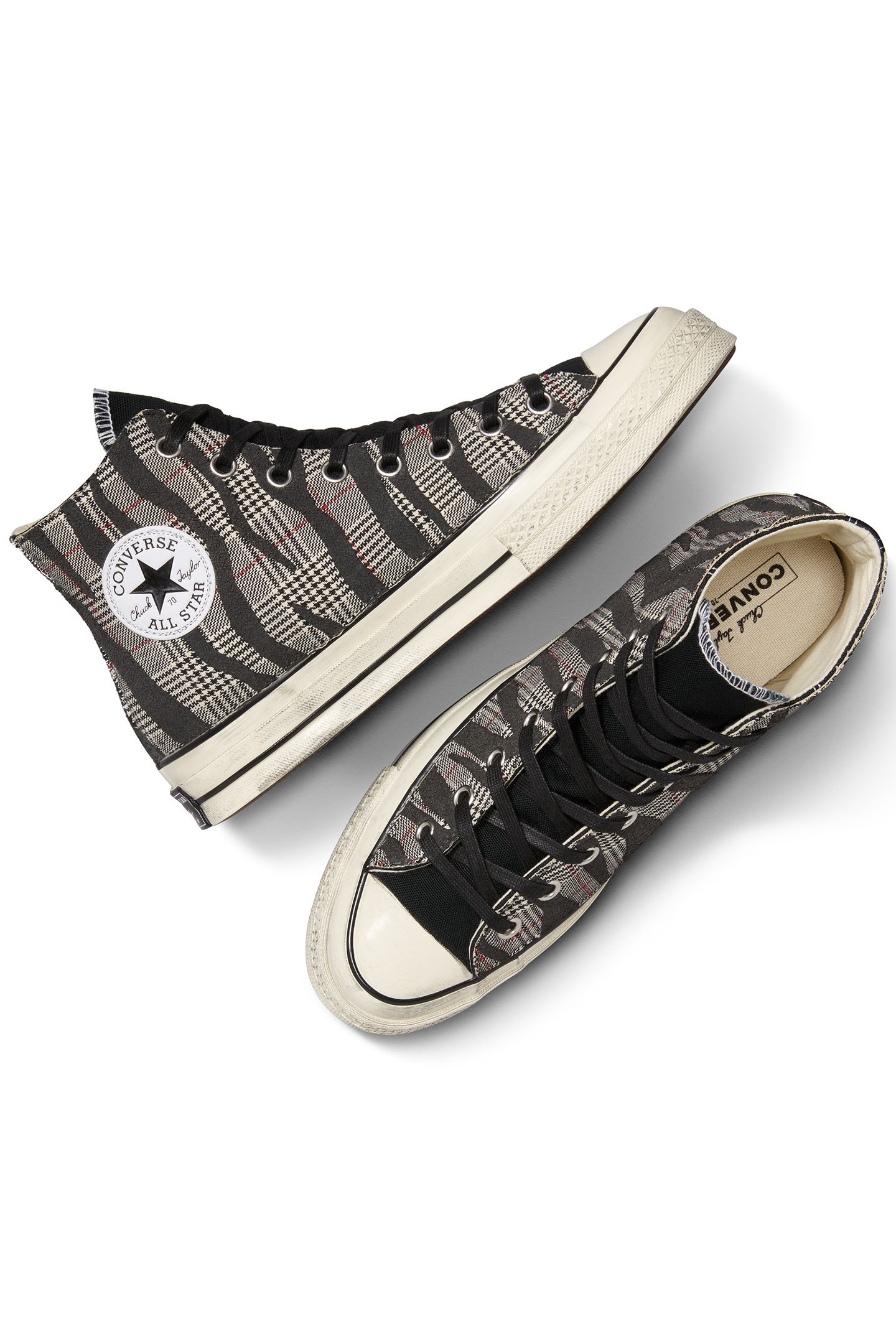 CHUCK 70 ZEBRA & HOUNDSTOOTH BLACK TARTAN ZEBRA 2