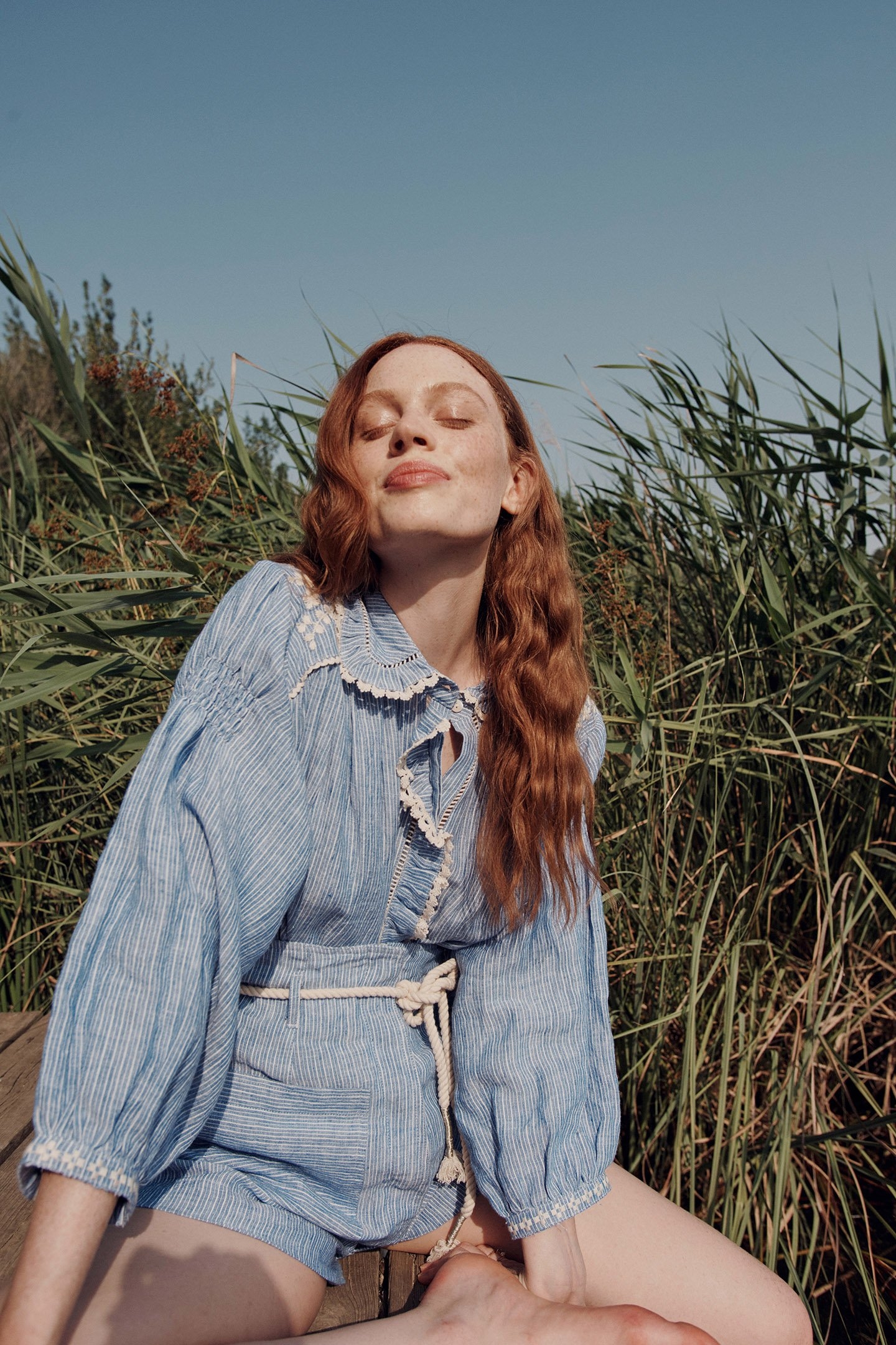 SHORTS VIRGIN BLUE STRIPES 2