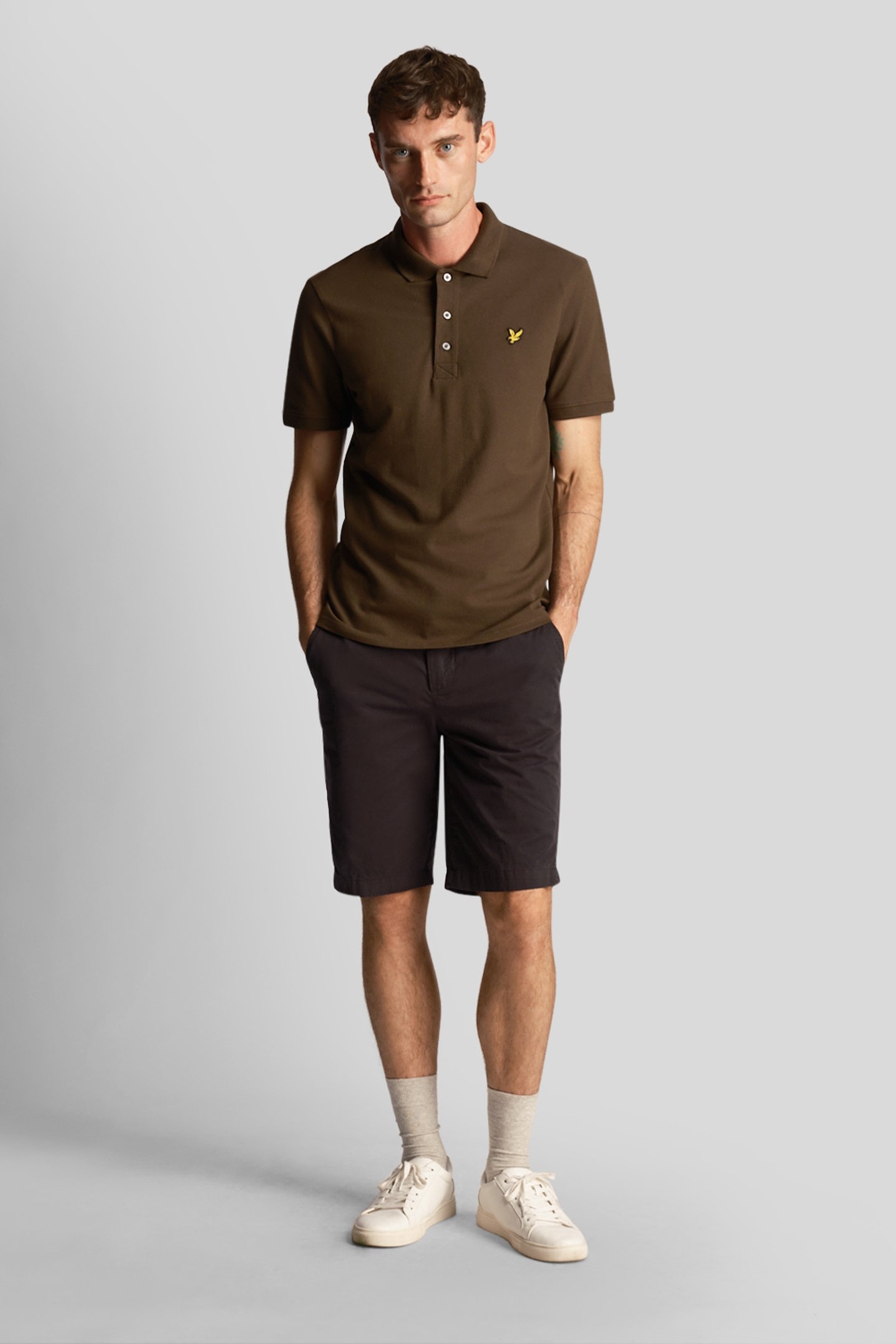 ANFIELD CHINO SHORT JET BLACK 1