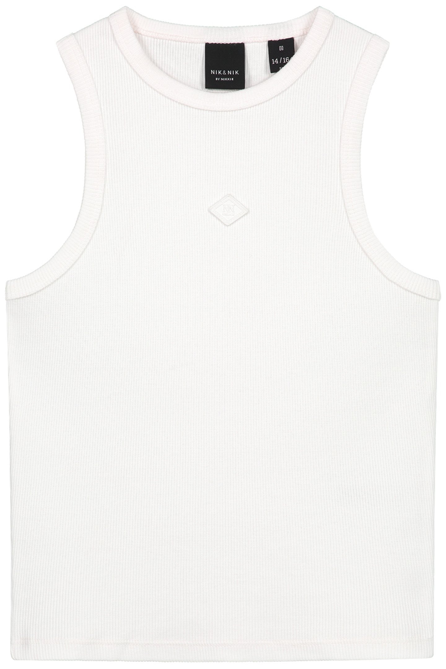 SOLID RIB TOP OFF WHITE 1