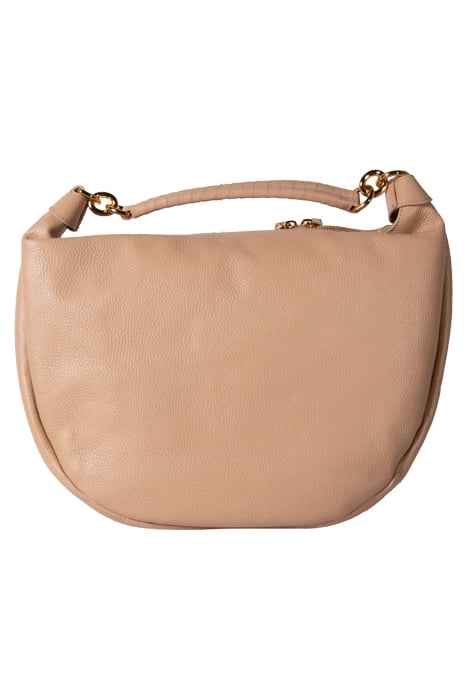LARGE LEATHER SHOULDER BAG IN PINK 3