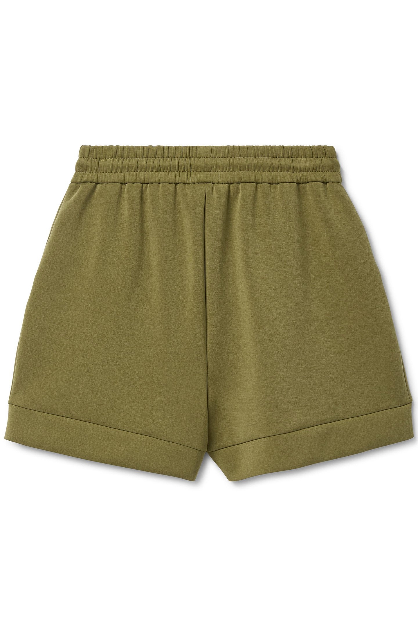 SEAMED DRAWSTRING SHORTS MARTINI OLIVE 4