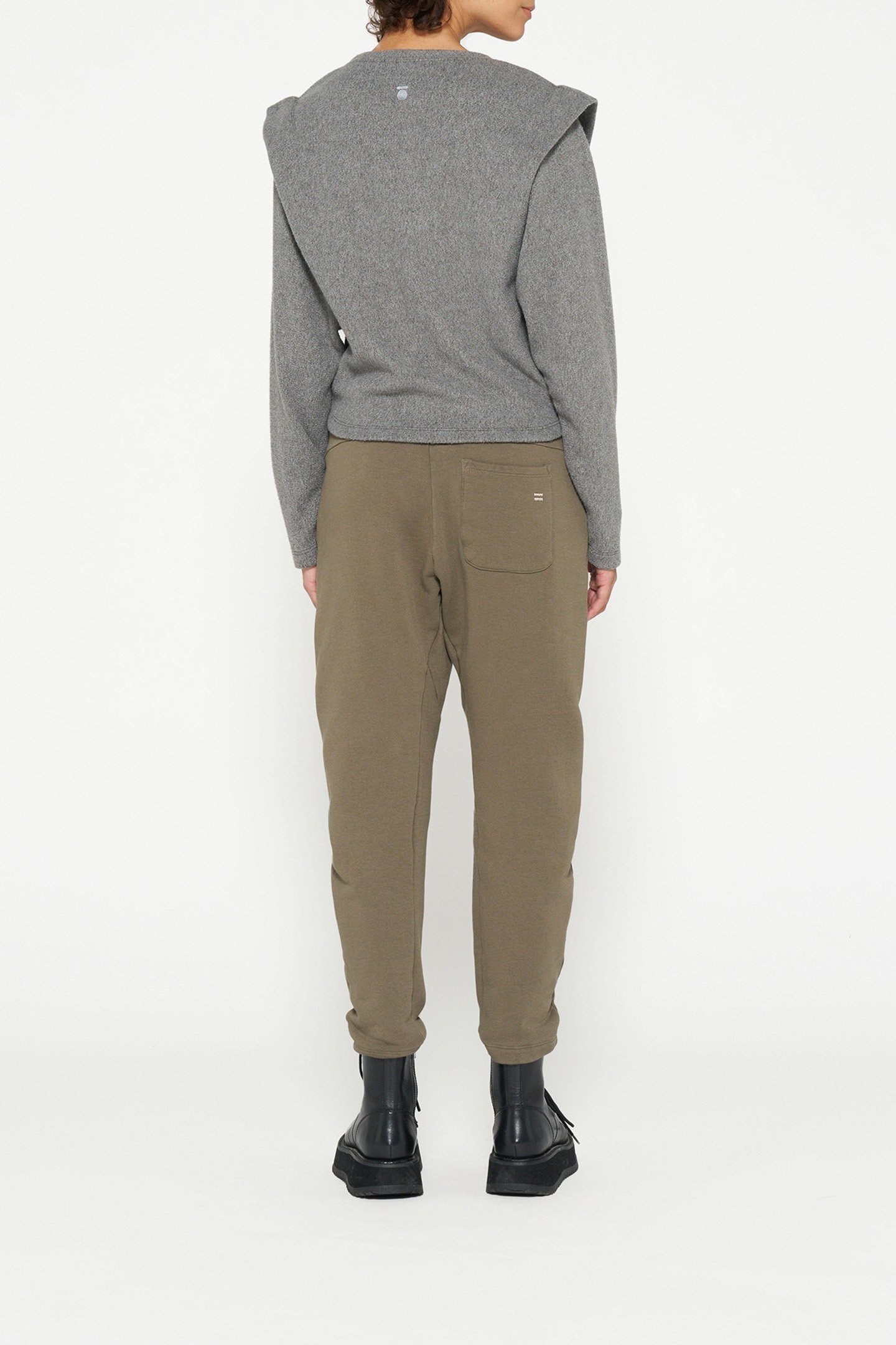 FOLDED SHOULDER SWEATER OIL GREY 3