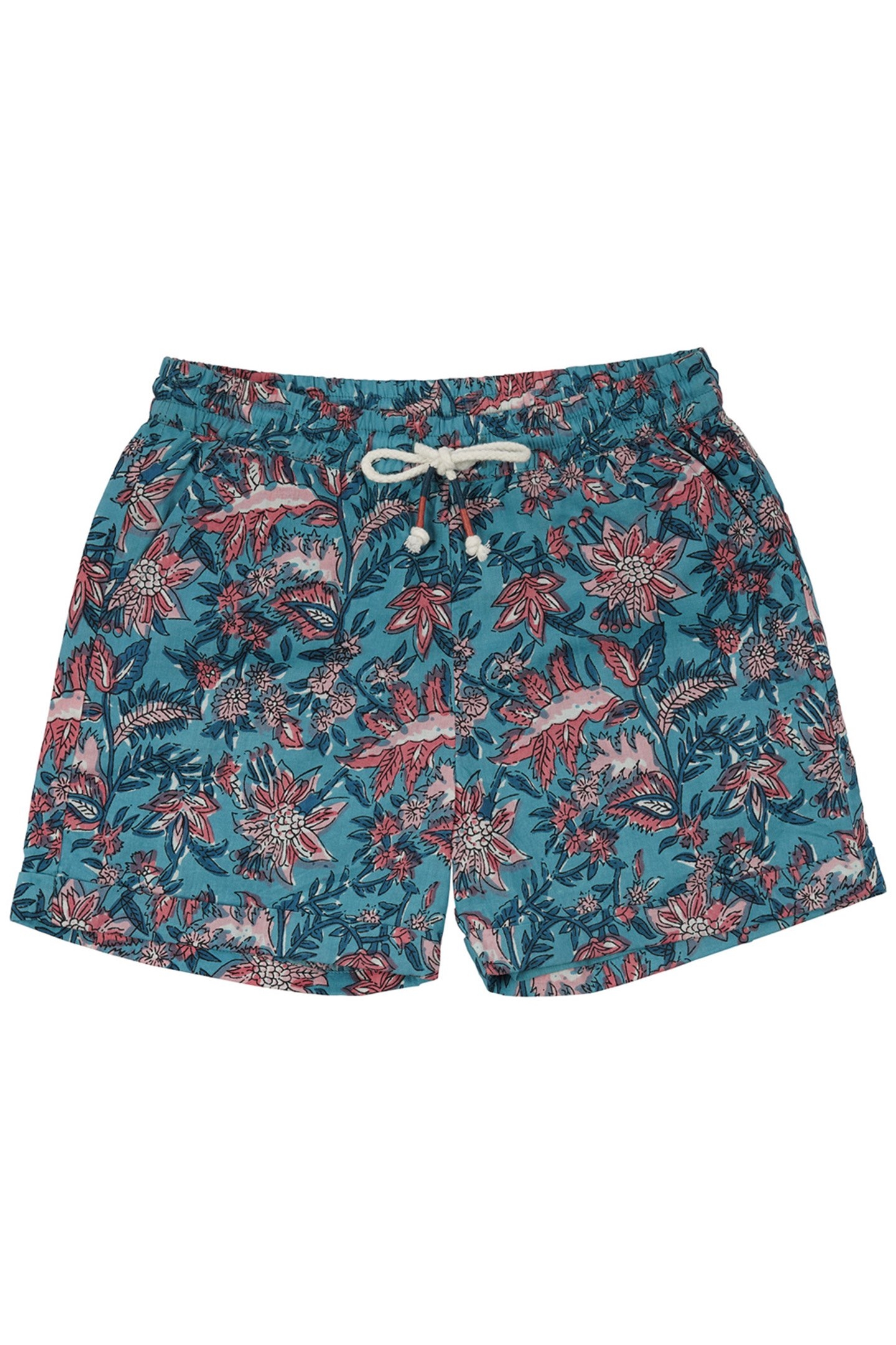 SHORTS ALIKI TEAL GARDEN OF EDEN 1