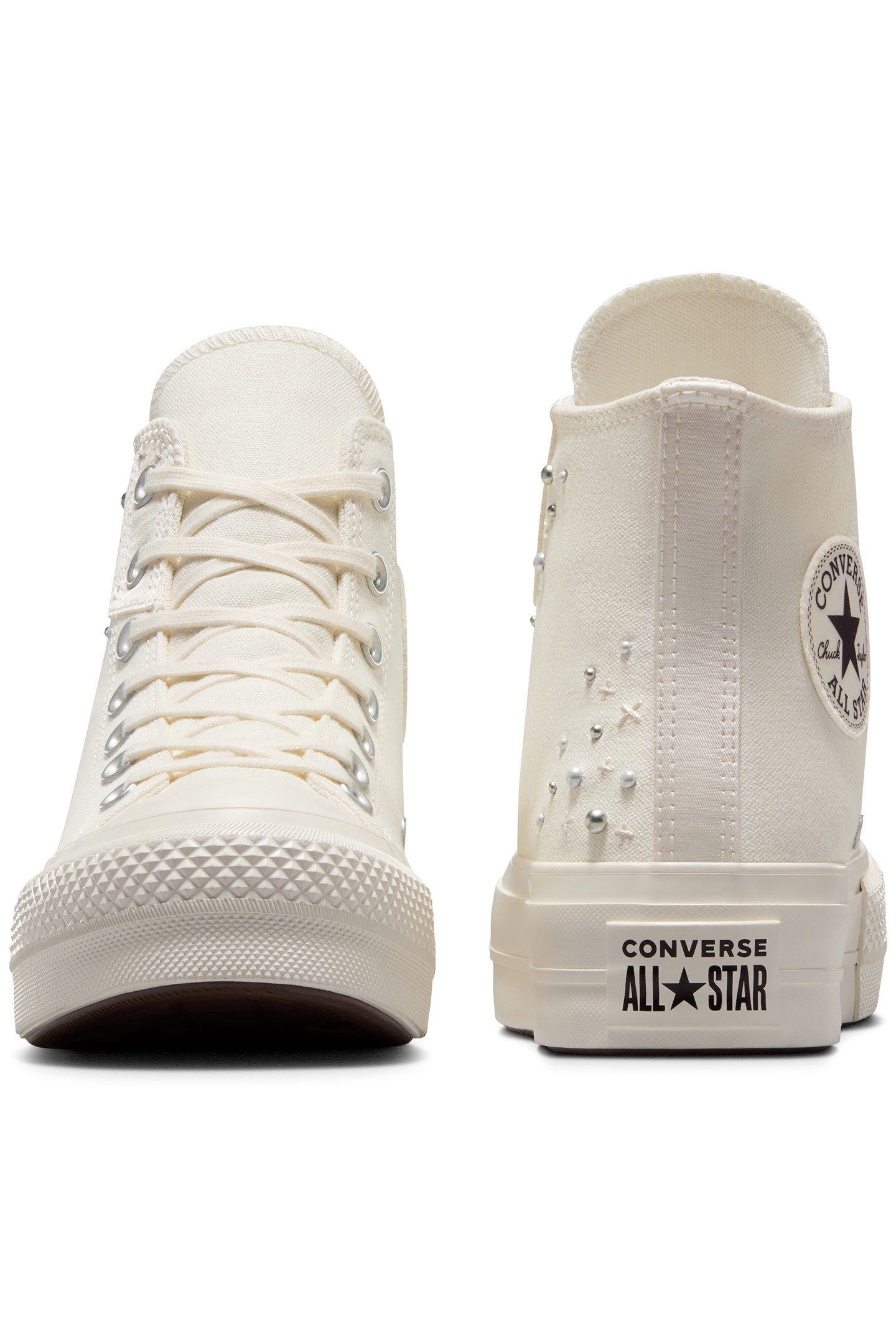 CHUCK TAYLOR ALL STAR LIFT PLATFORM PEARLS & STUDS EGRET/EGR 4