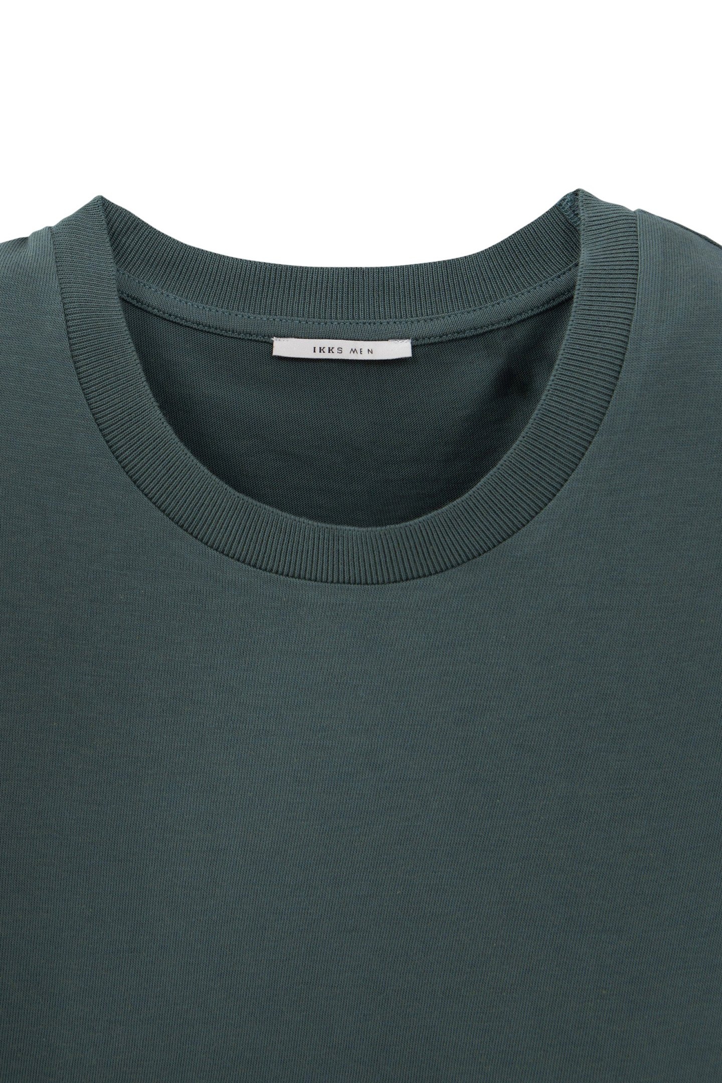 BLUISH GREEN COTTON MODAL BLEND T-SHIRT 6