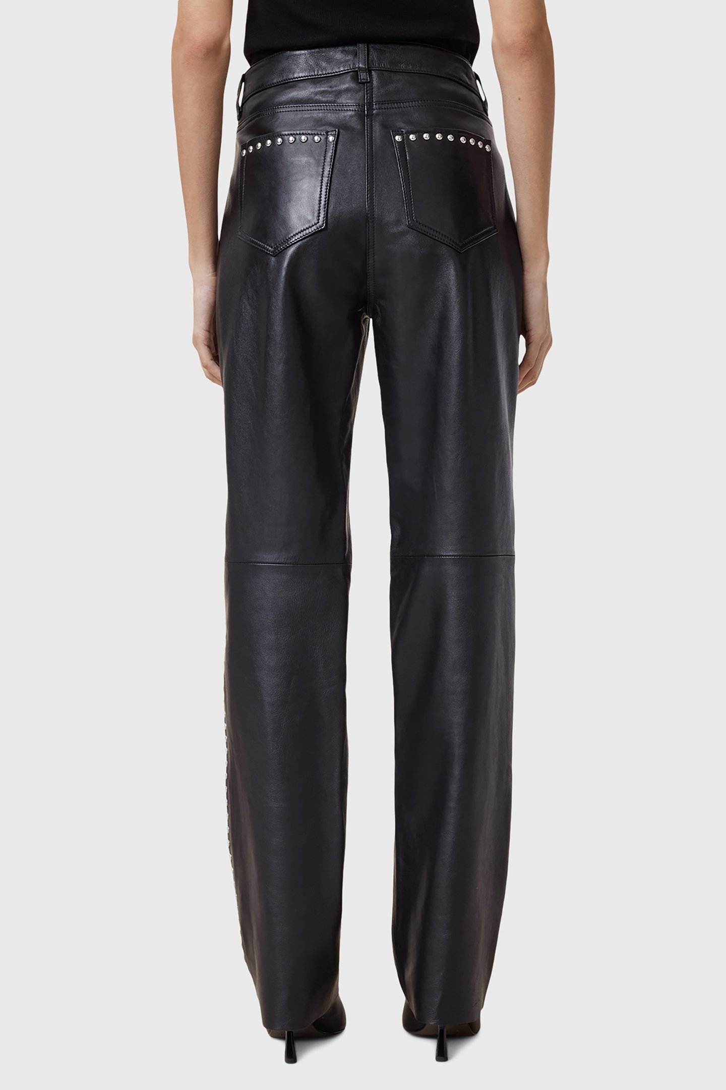 SAIGE STUD TROUSER BLACK 2