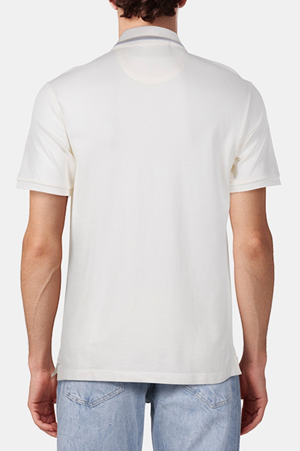 PIQUE SS POLO WHITE/PASTEL 2