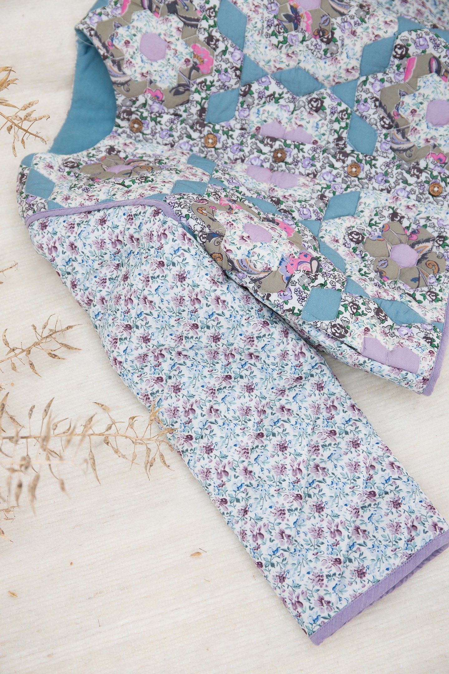 JACKET AMALINA MULTICO FLOWER PATCH 7